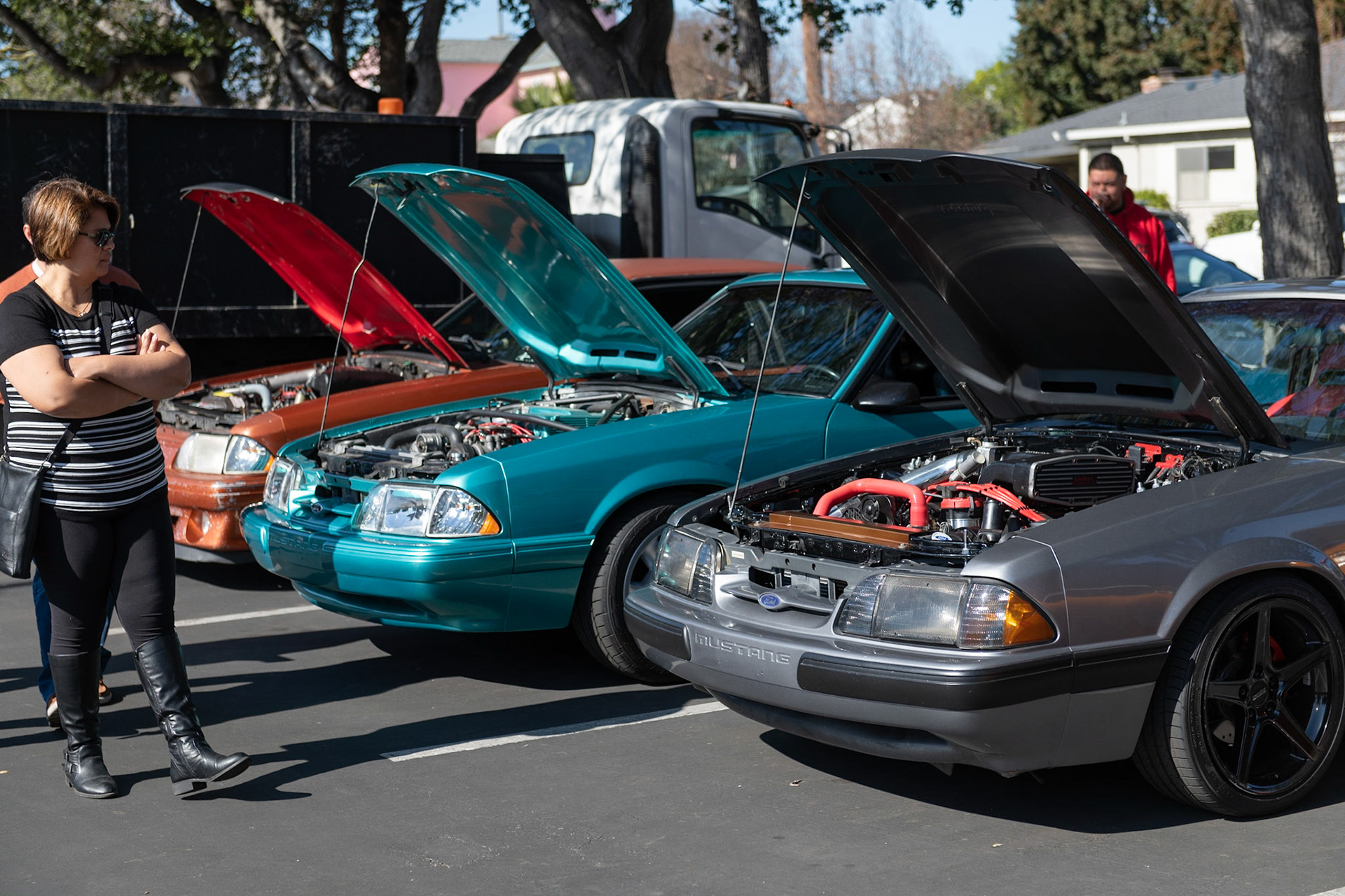 Ford Mustang with supercharger