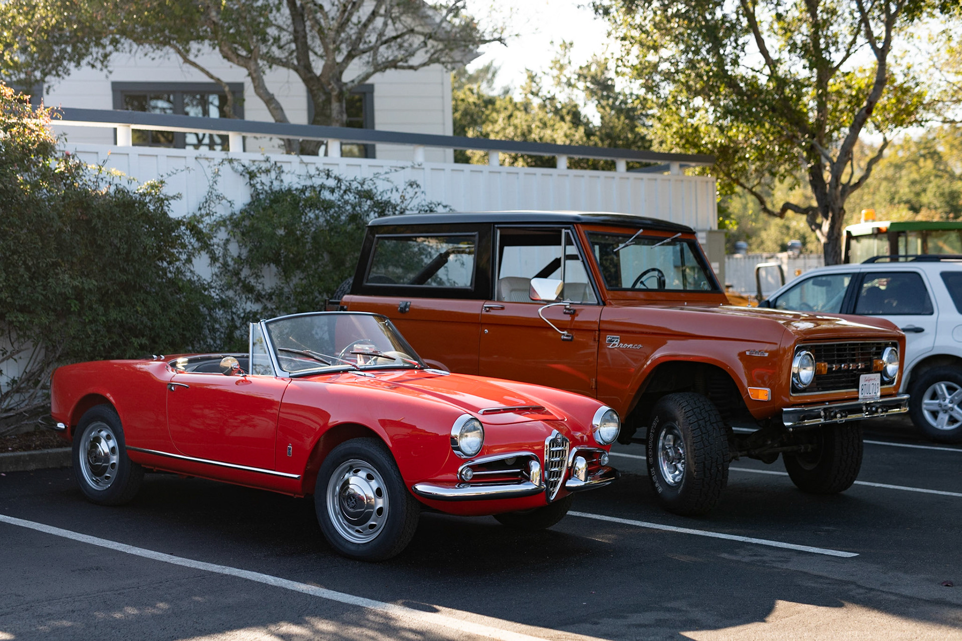 Alfa Romeo 1600 and Ford Bronco