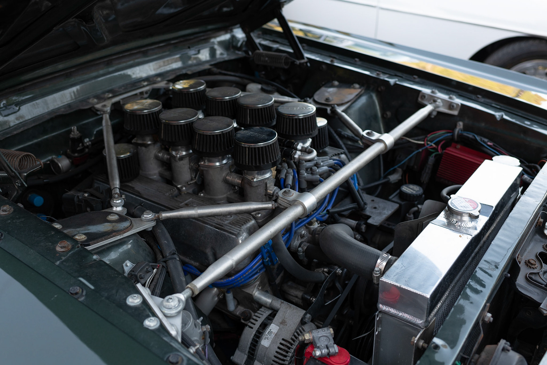 Ford Mustang with V8 race engine conversion