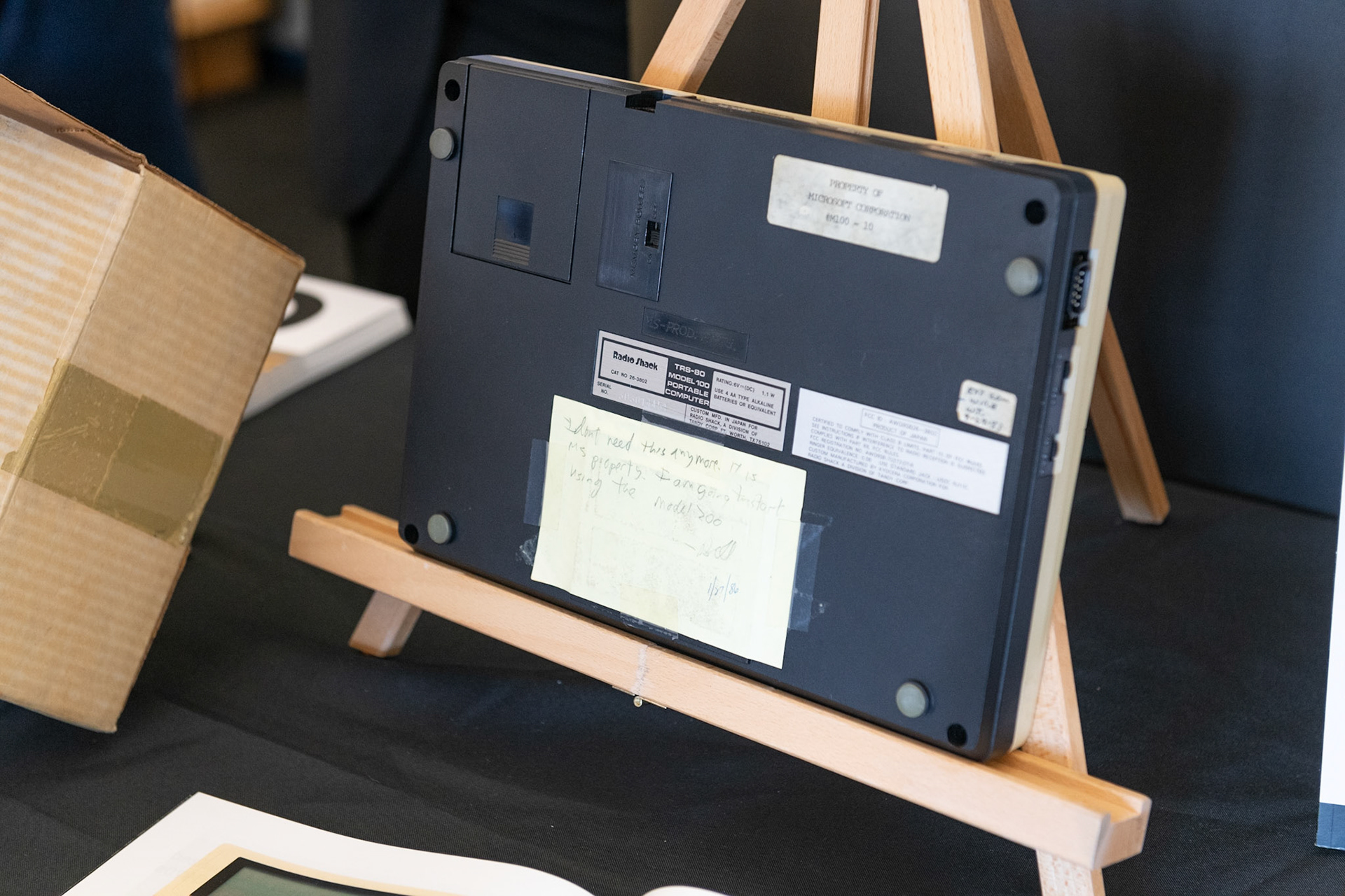Radio Shack with note by Bill Gates