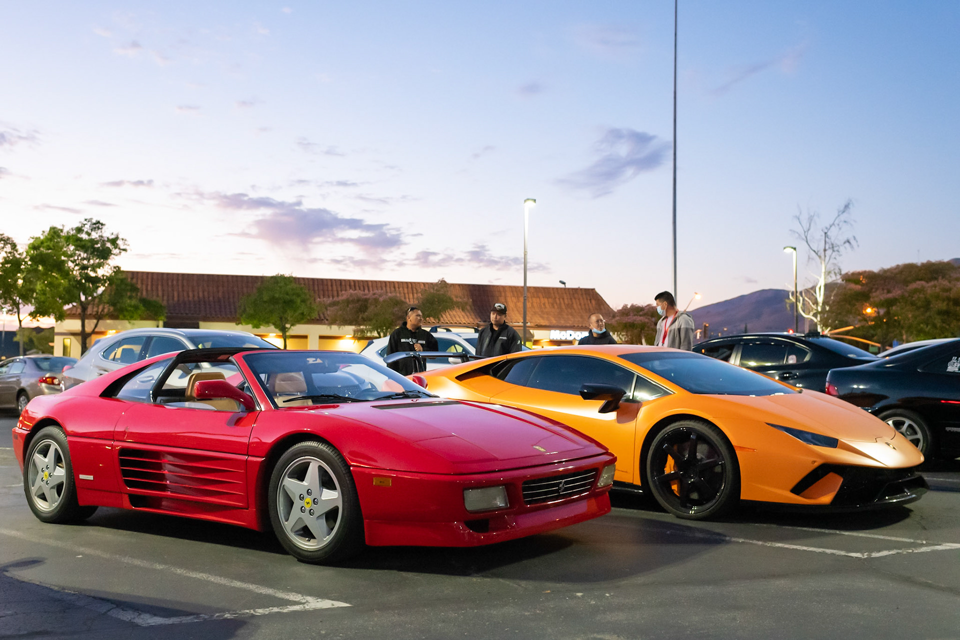 Lamborghini Huracan and Ferrari 348ts