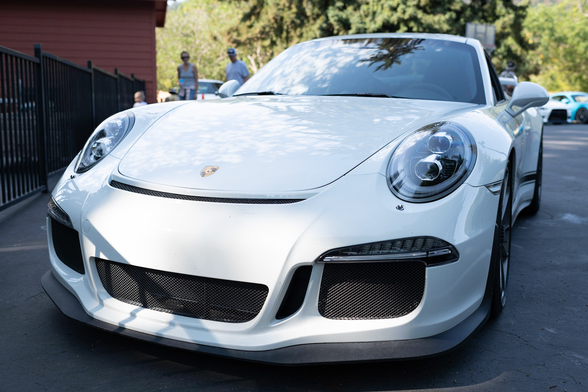 Porsche GT3 with adapted steering