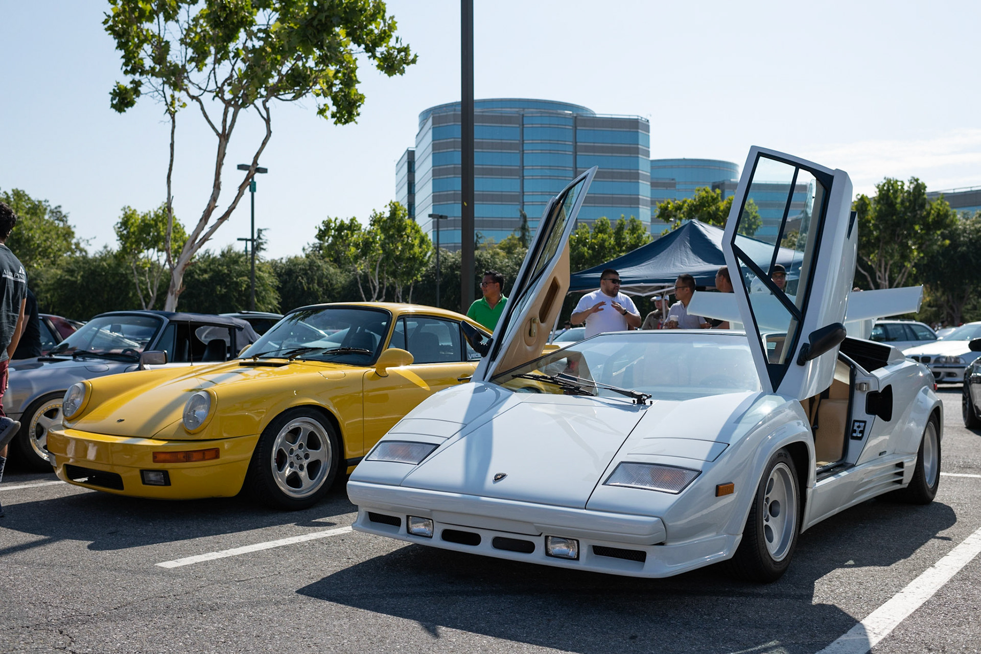 Lamborghini Countach and RUF Yellowbird