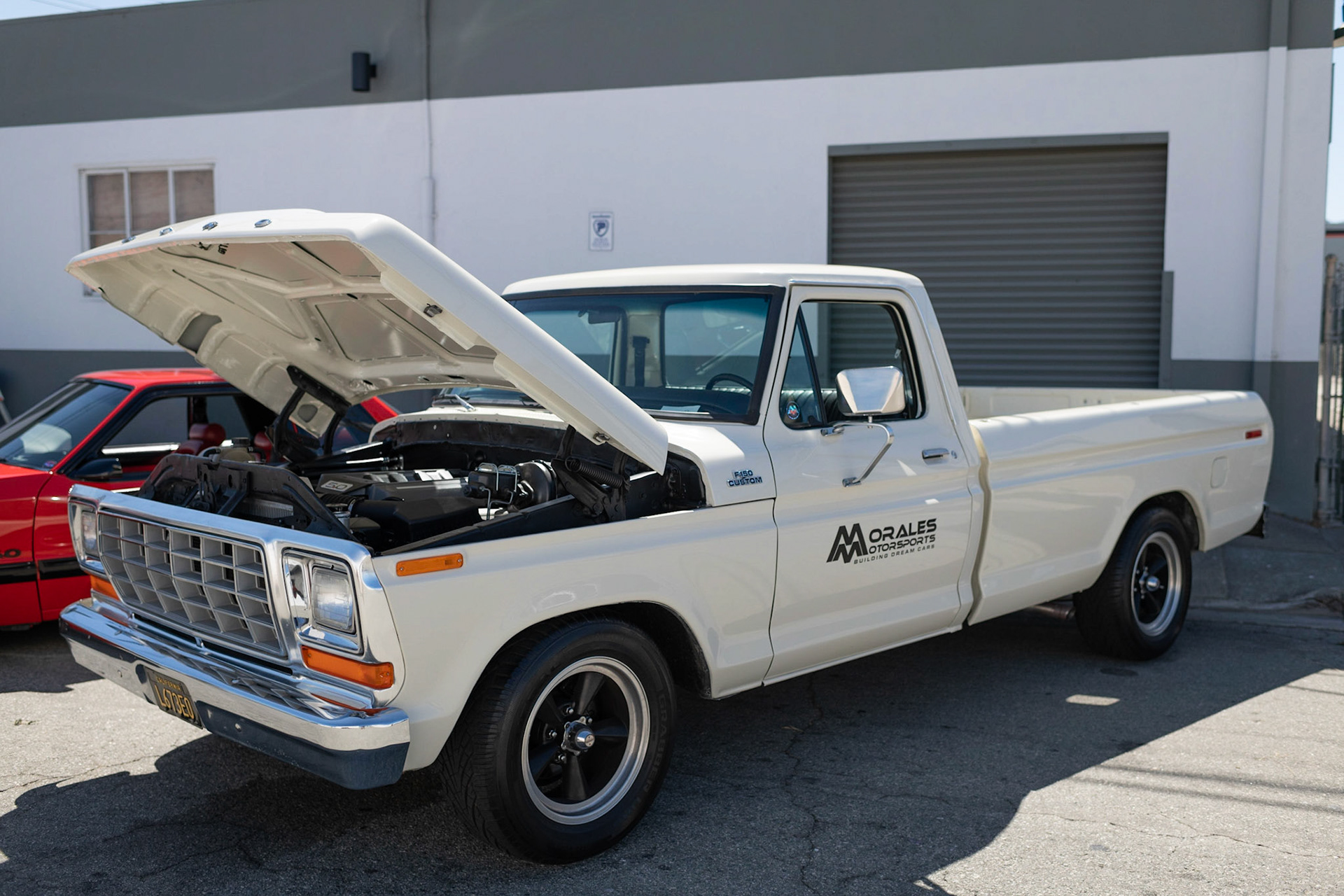 Ford F-150 with V8 engine swap