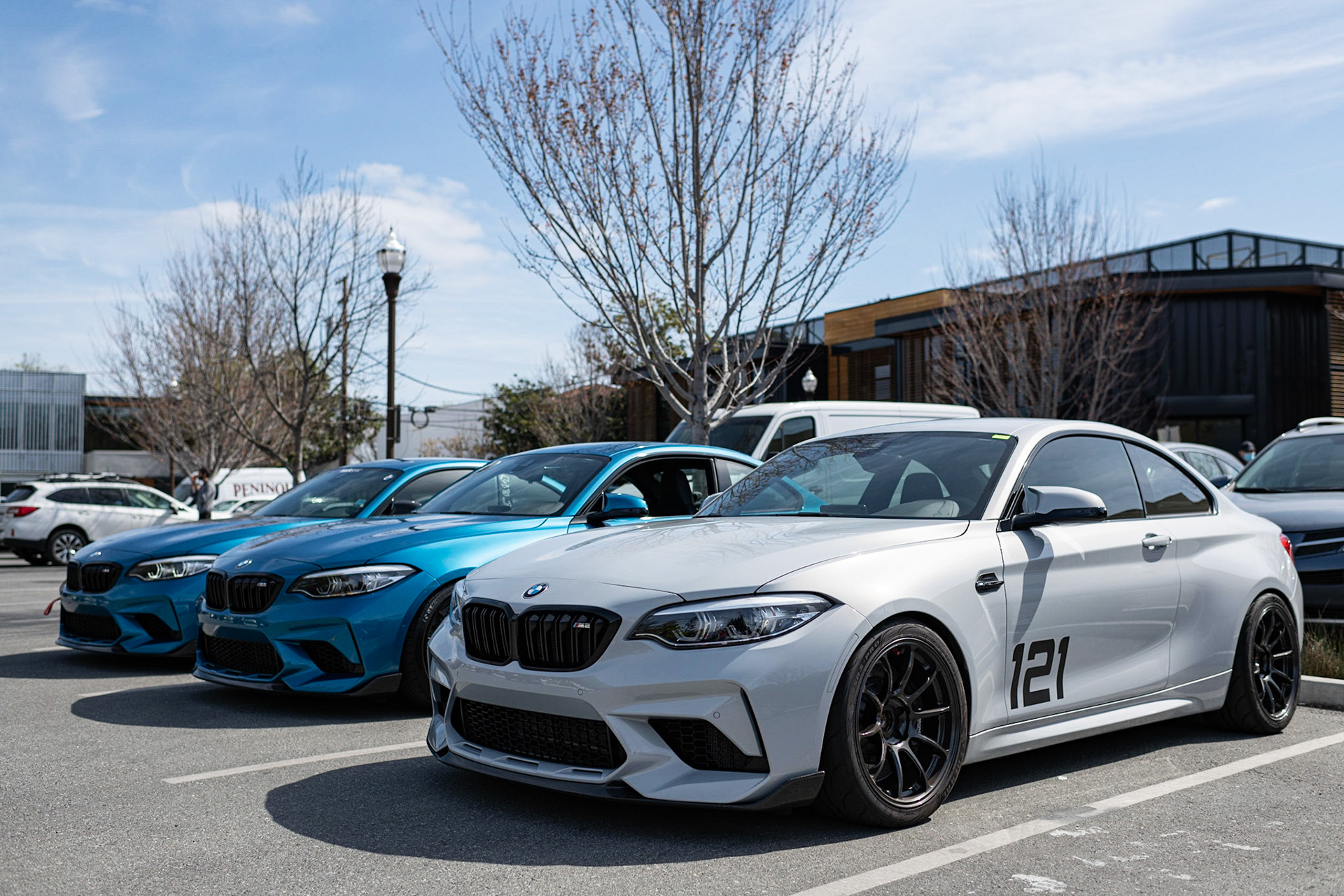 BMW M2 Competiton in Hockenheim Silver and Long Beach Blue