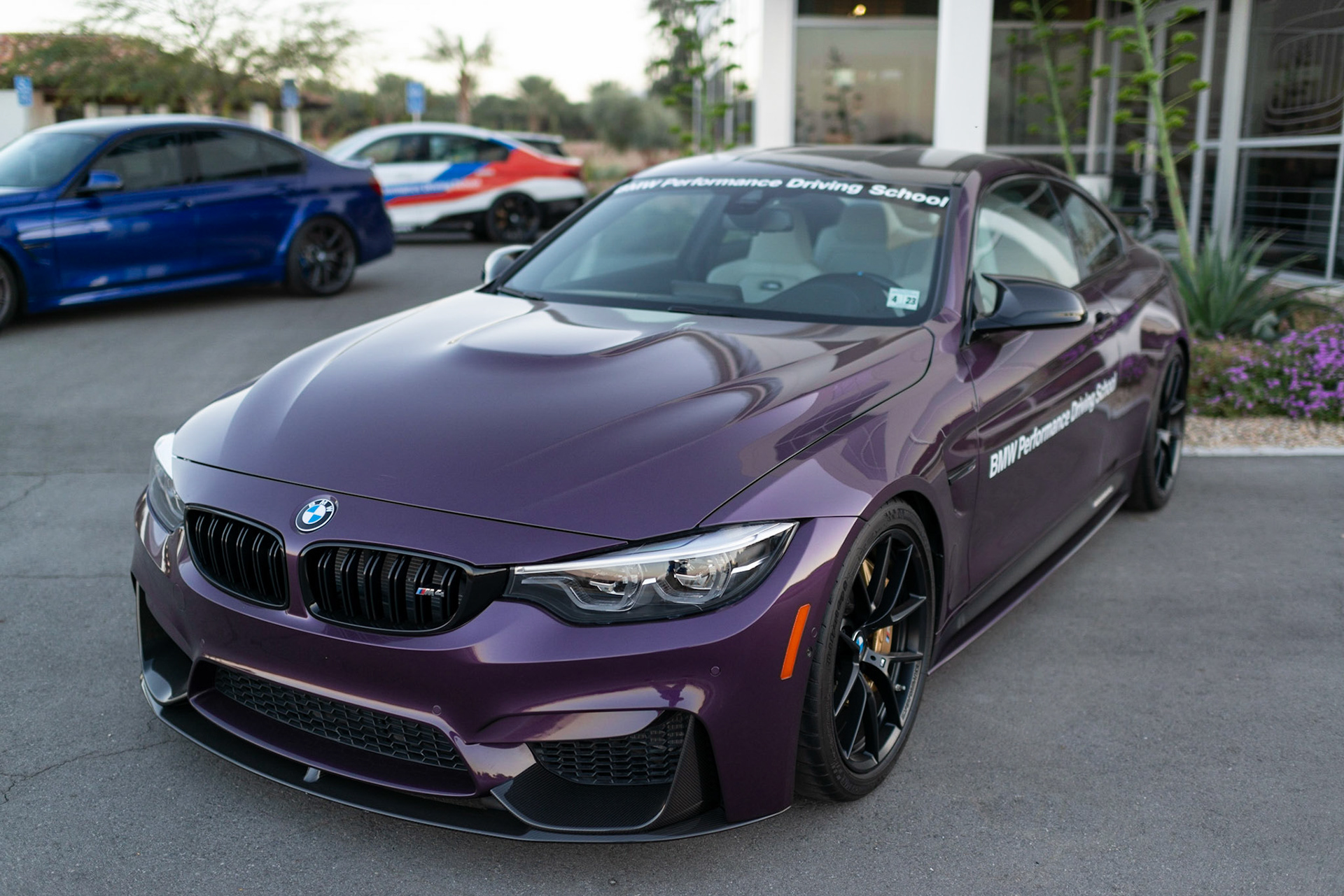 BMW M4 in Purple Silk Metallic