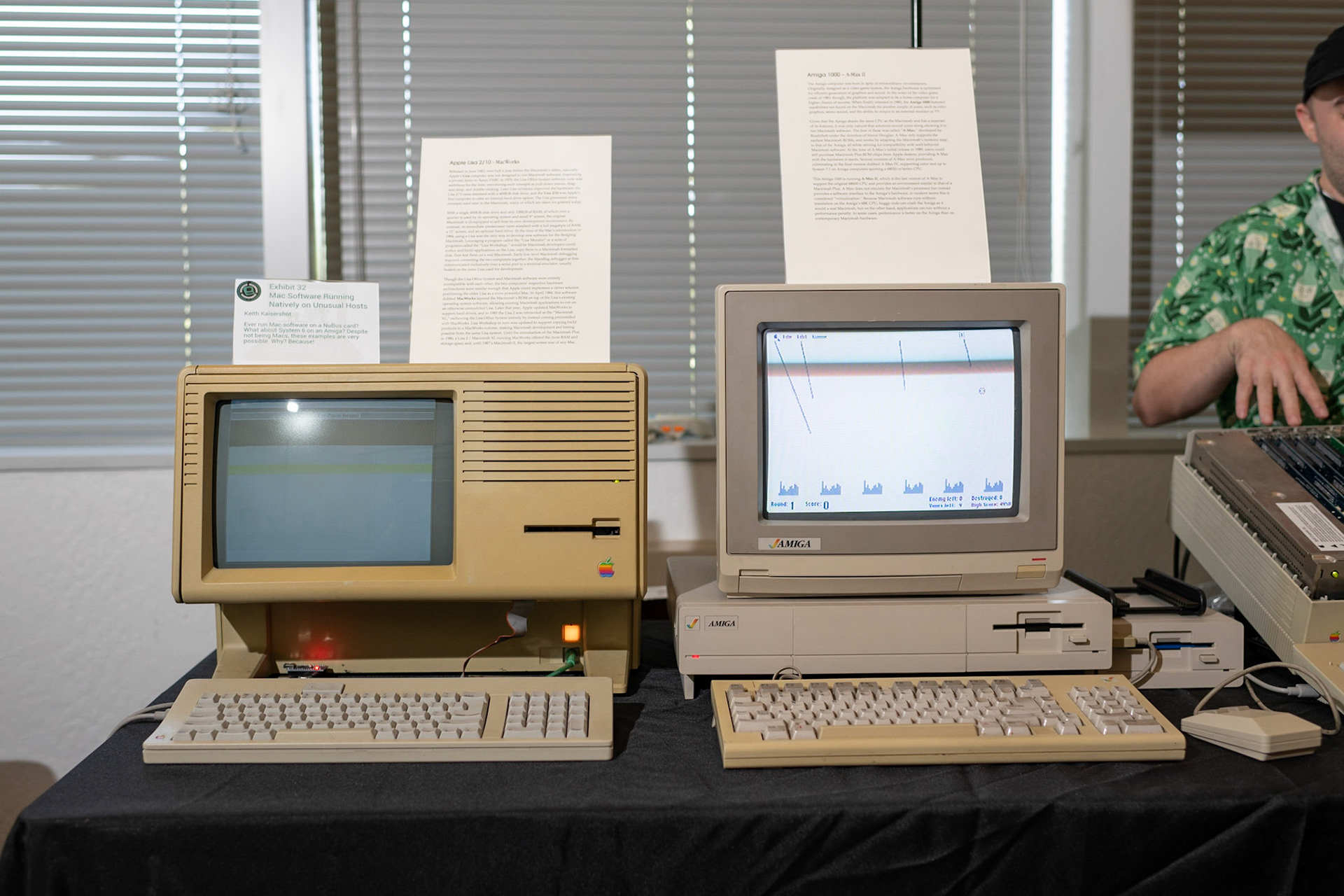 Lisa and Amiga running Mac OS