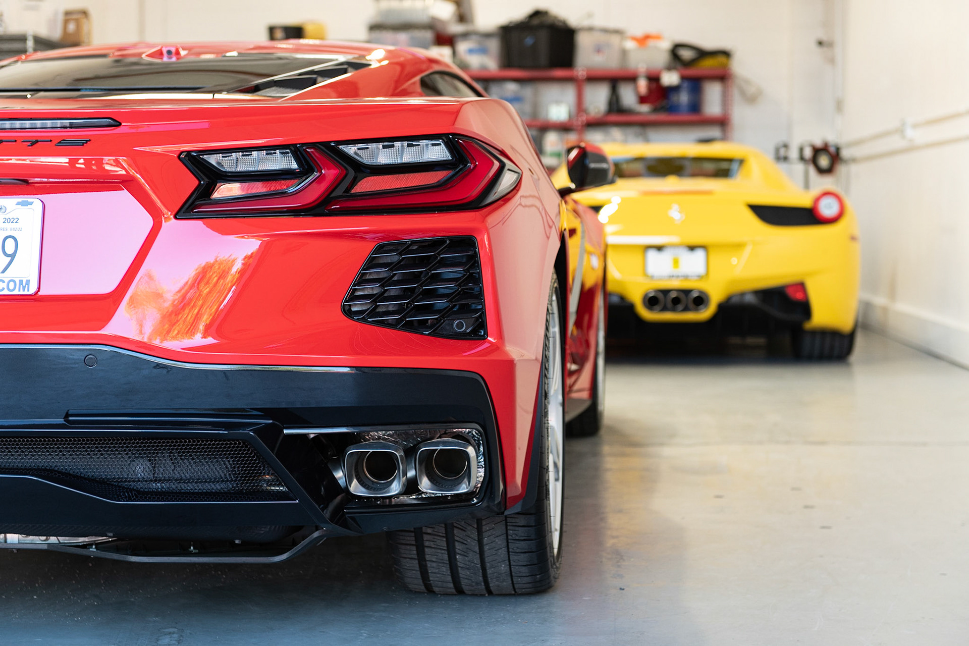 Chevrolet C8 Corvette, Ferrari 488