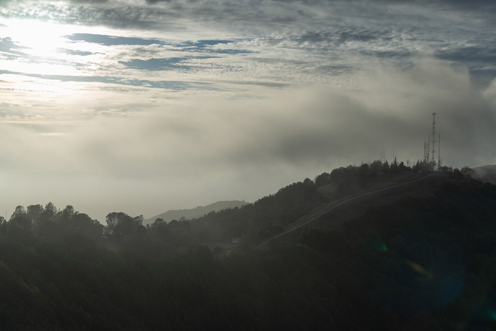 Mt Umunhum antenna ridge