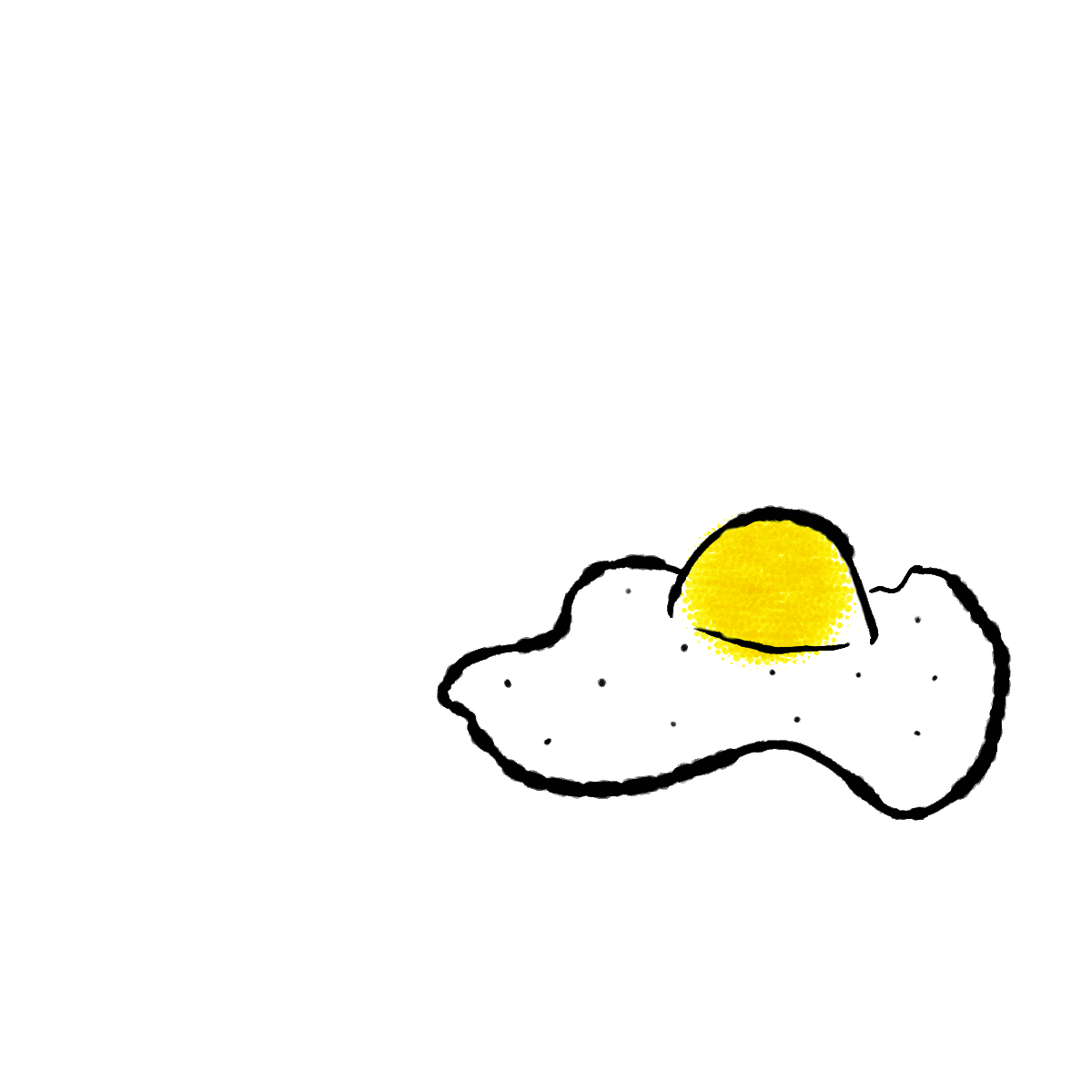 egg -Digital Sumi-e