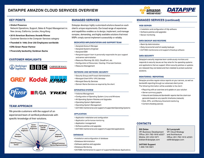 Battlecard - Datapipe Managed Cloud Services Overview