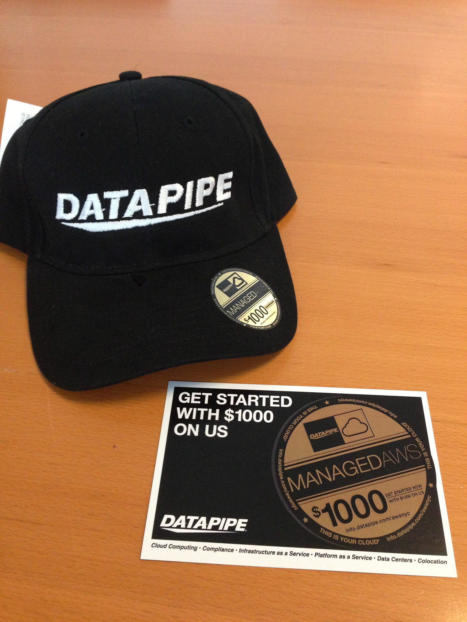 Datapipe Cap with new era style cloud promotion