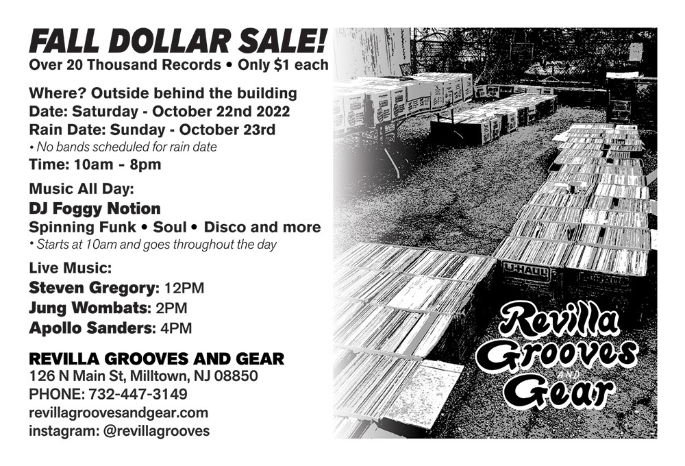 Revilla Grooves - Dollar Sale Postcard Back