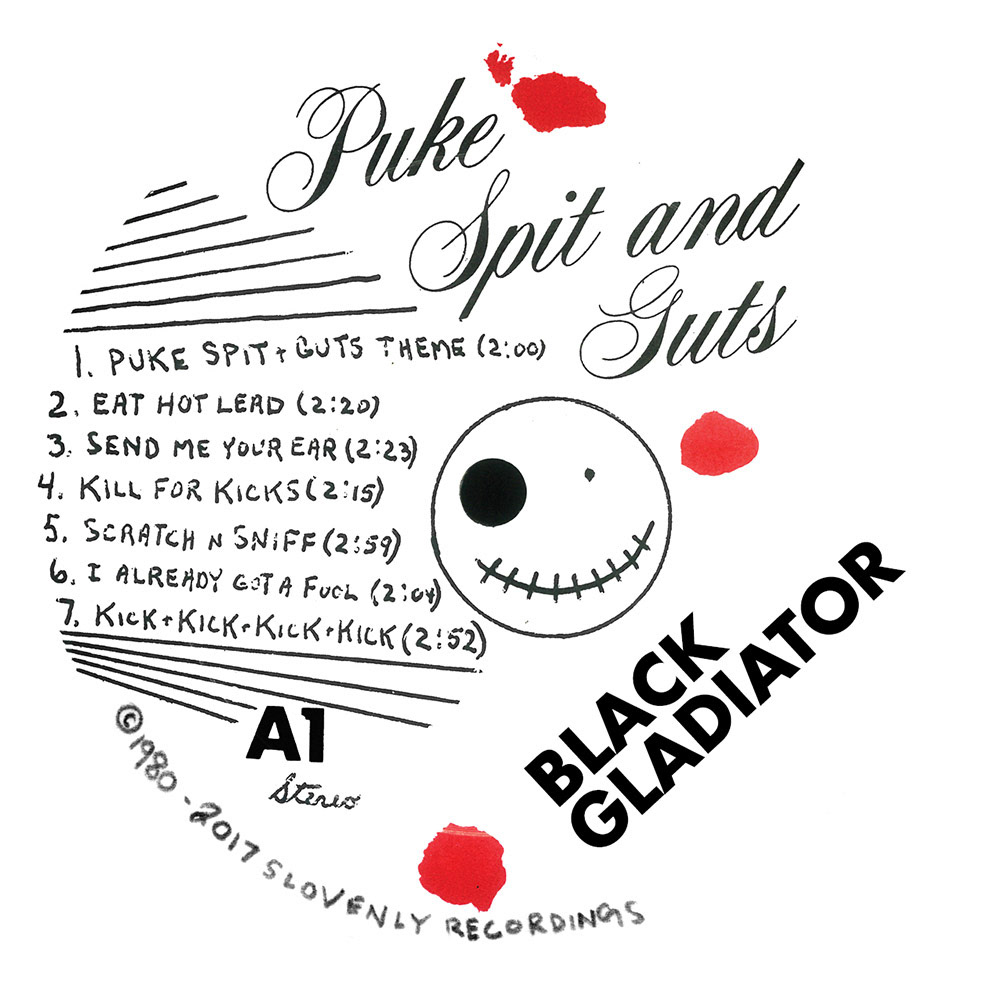 Puke Spit and Guts - Reissue layout, design, lettering, and production