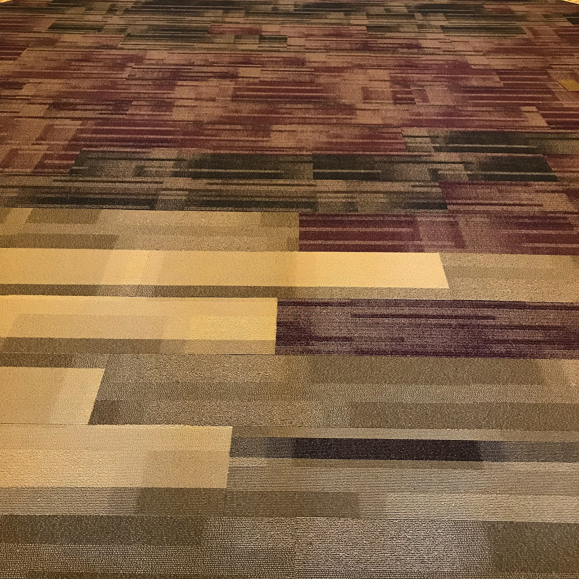 Circular Room Carpet Installed
