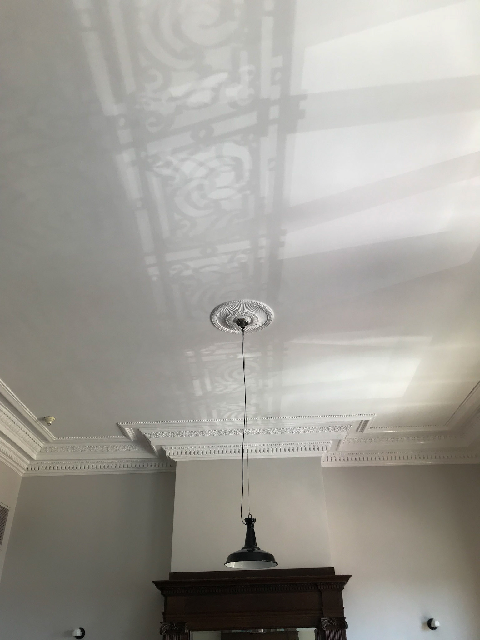 The external metal work casts a beautiful shadow