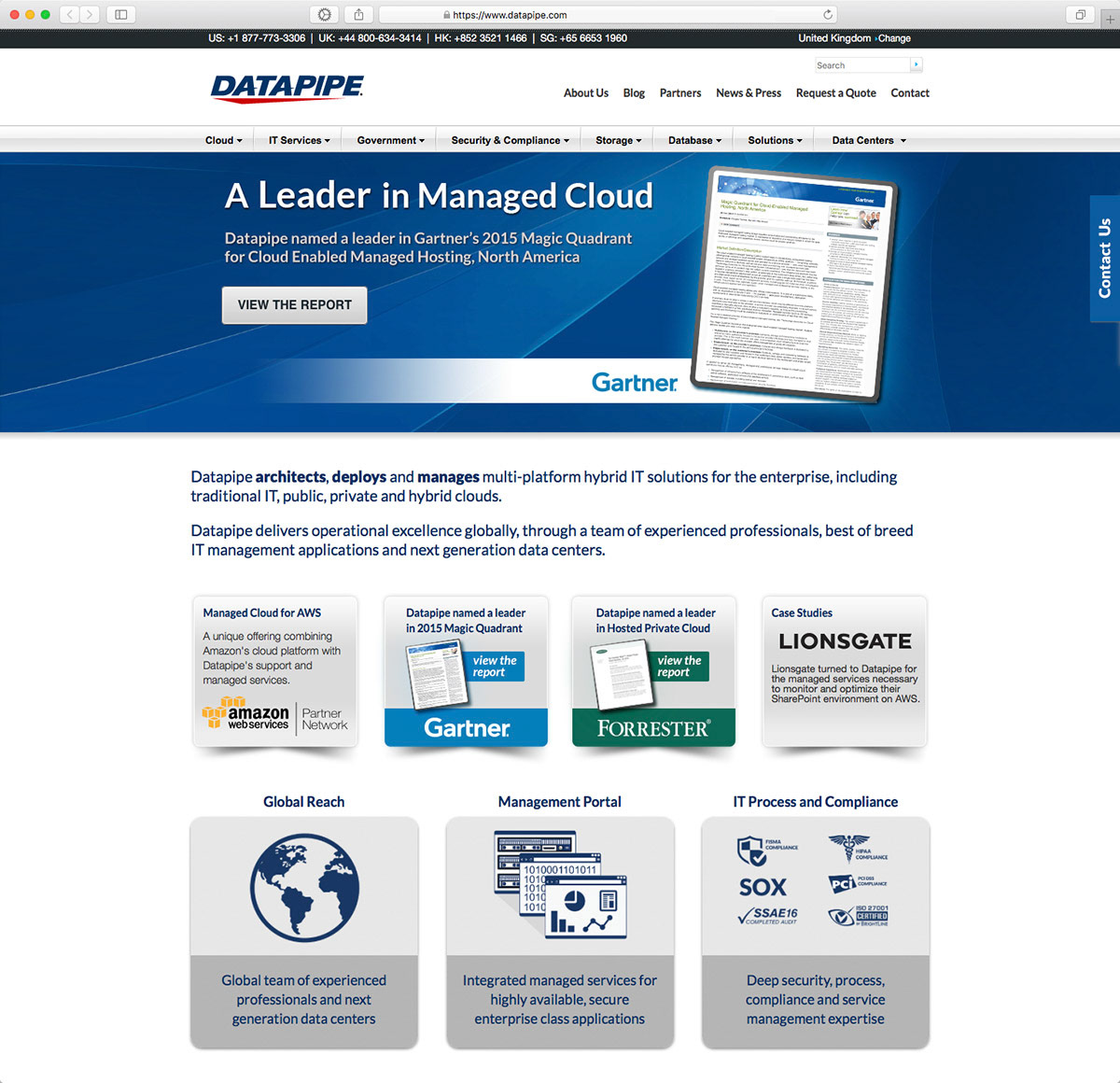 Datapipe Website