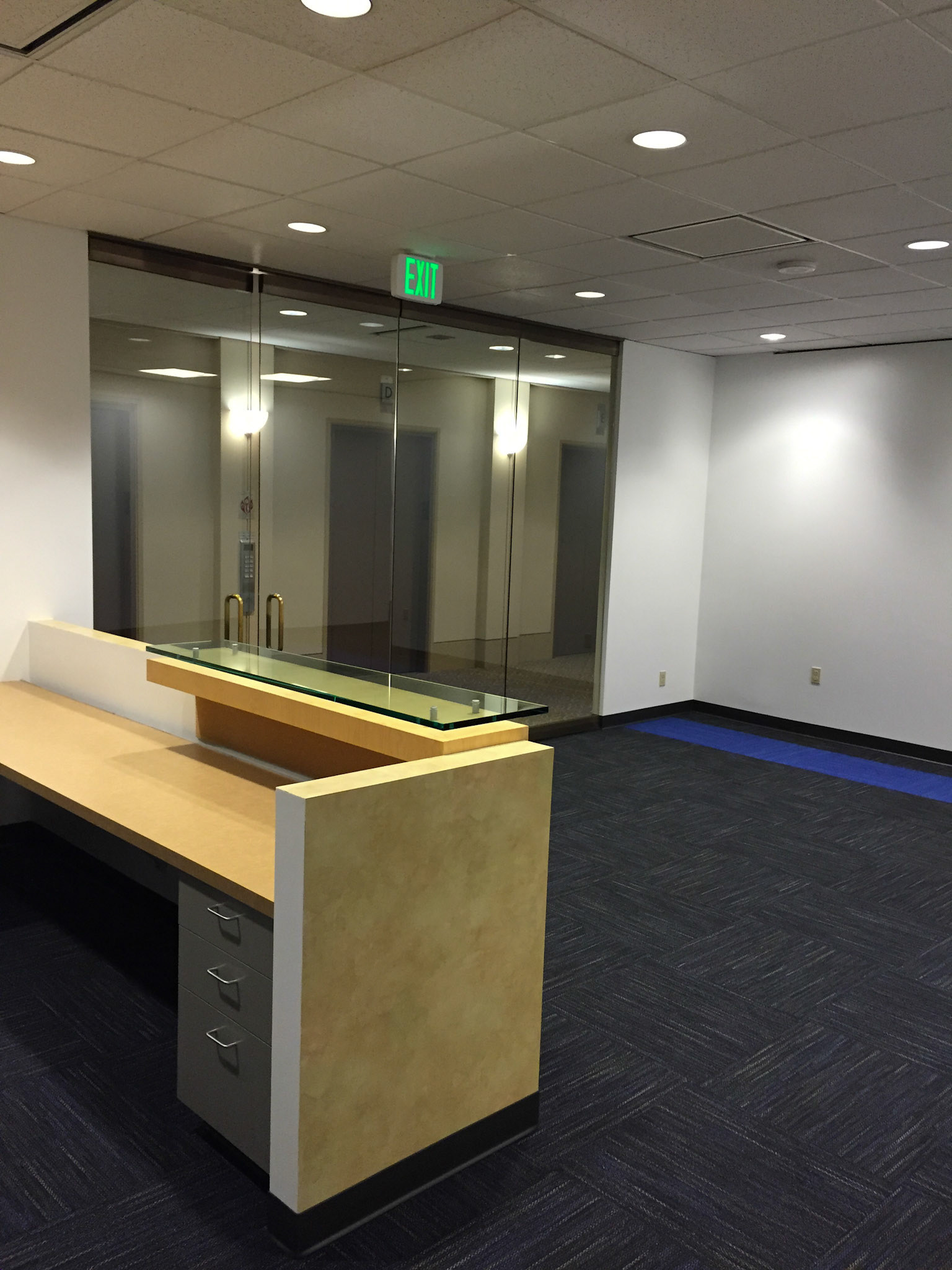 Reception under construction