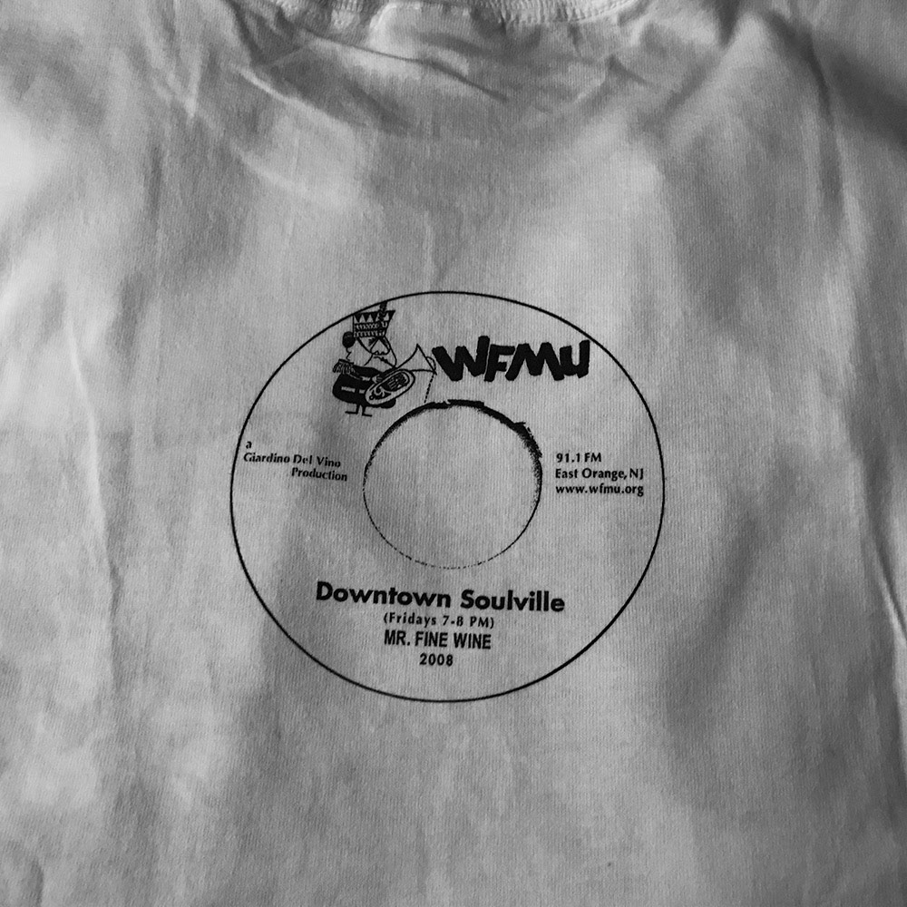Downtown Soulville with Mr. Fine Wine t-shirt back design