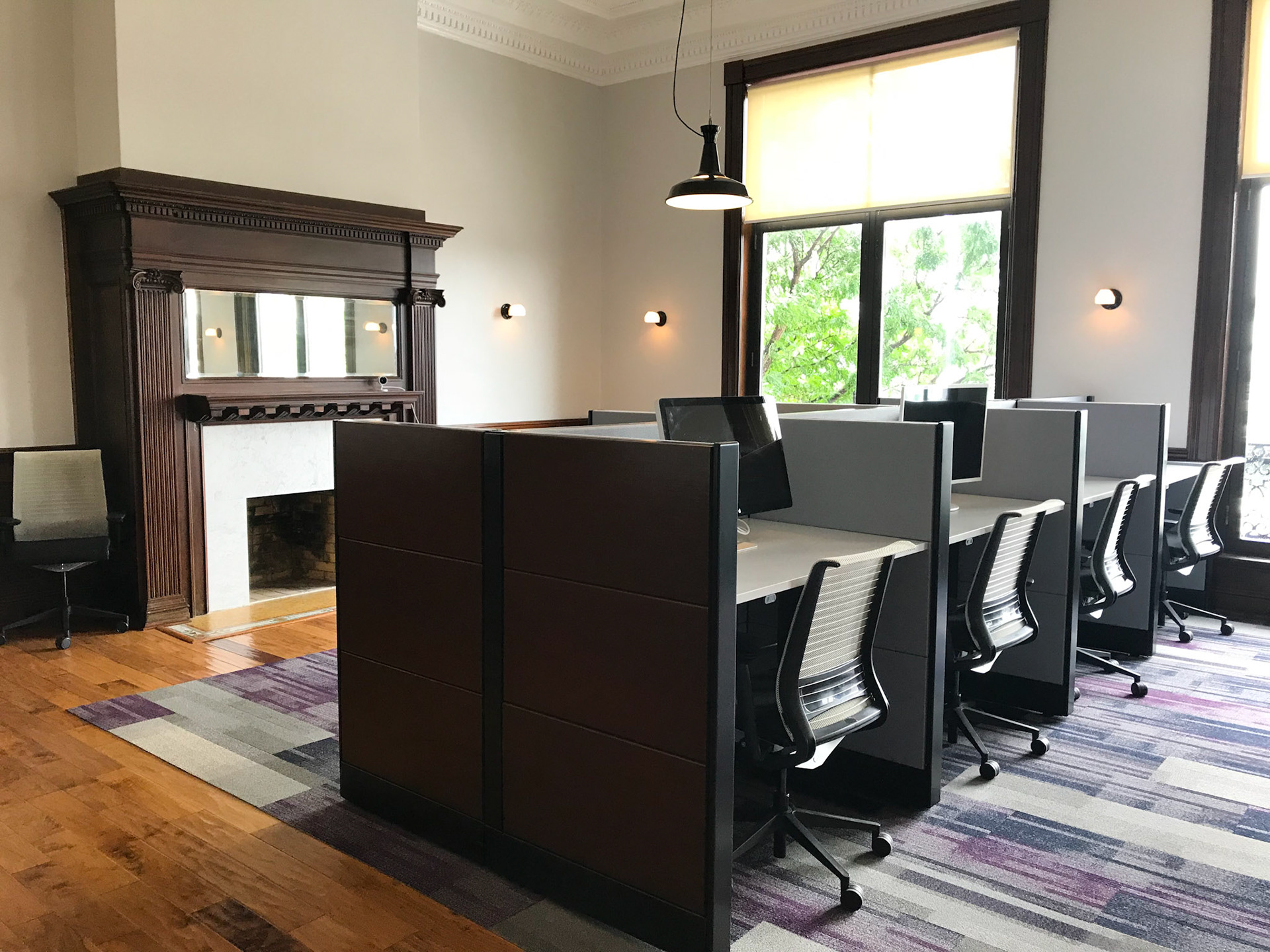 Completed workspace - before new shade installation