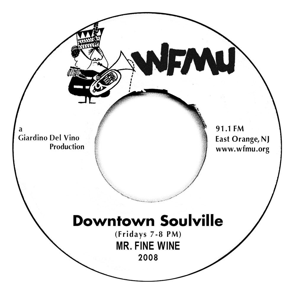 Downtown Soulville with Mr. Fine Wine t-shirt back design