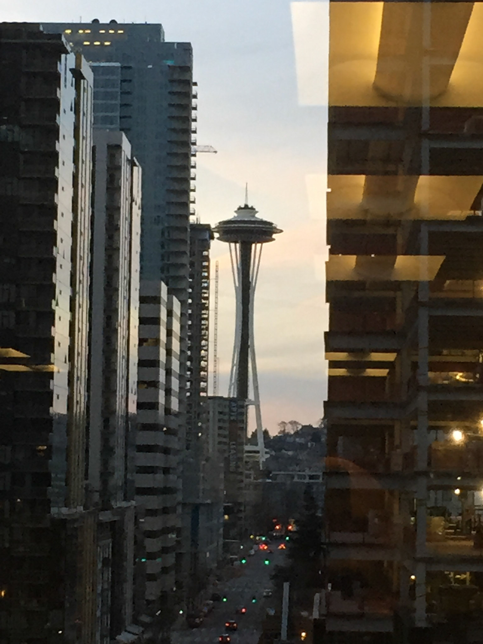 One of the last unobstructed views of the Space Needle.