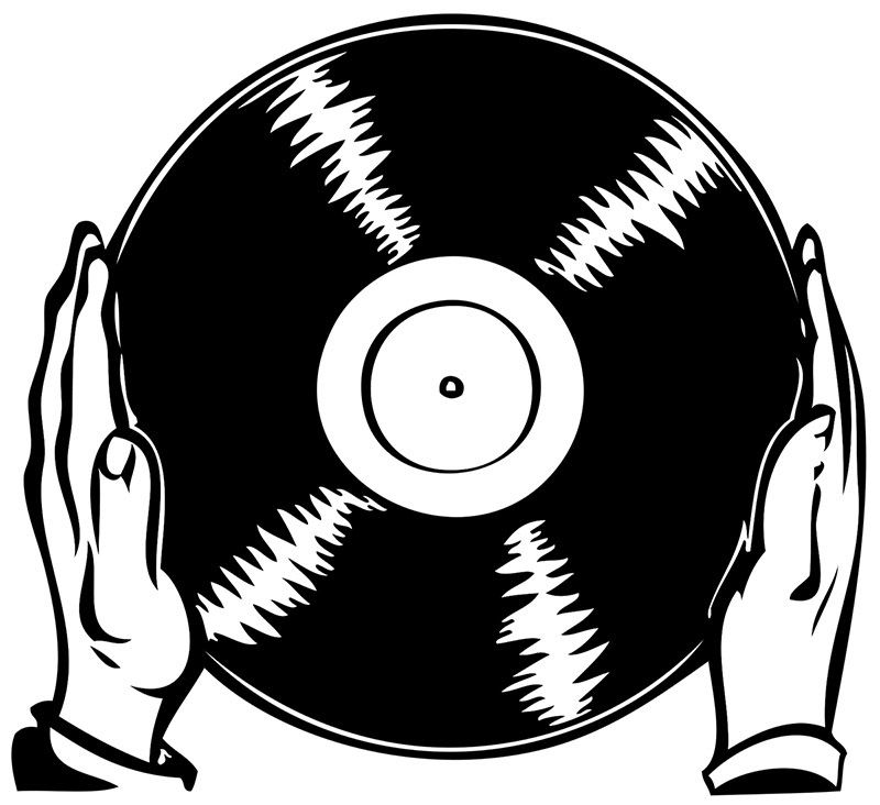 Vinyl Rules - Iconic Sticker - Brushed