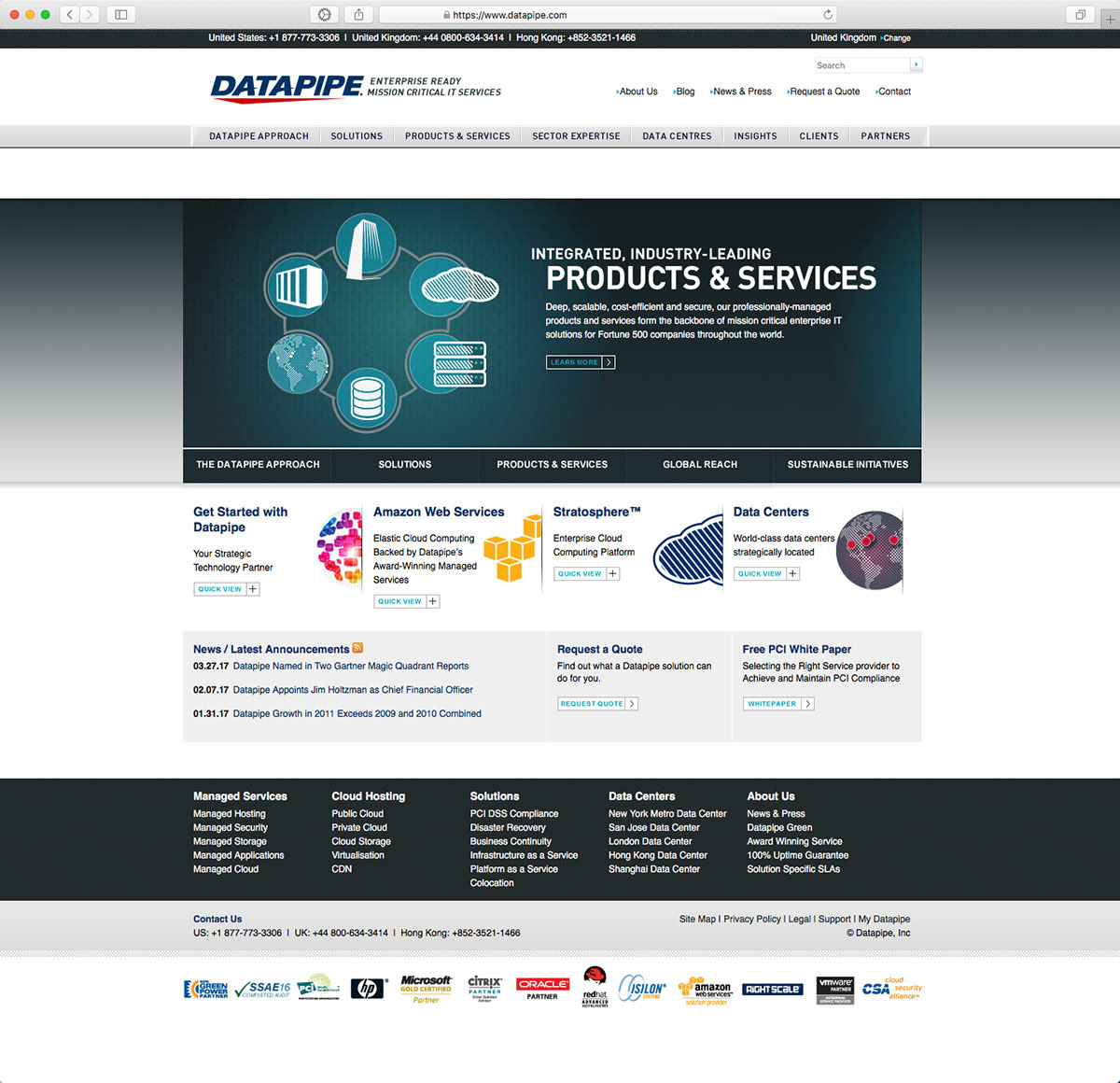 Datapipe Website