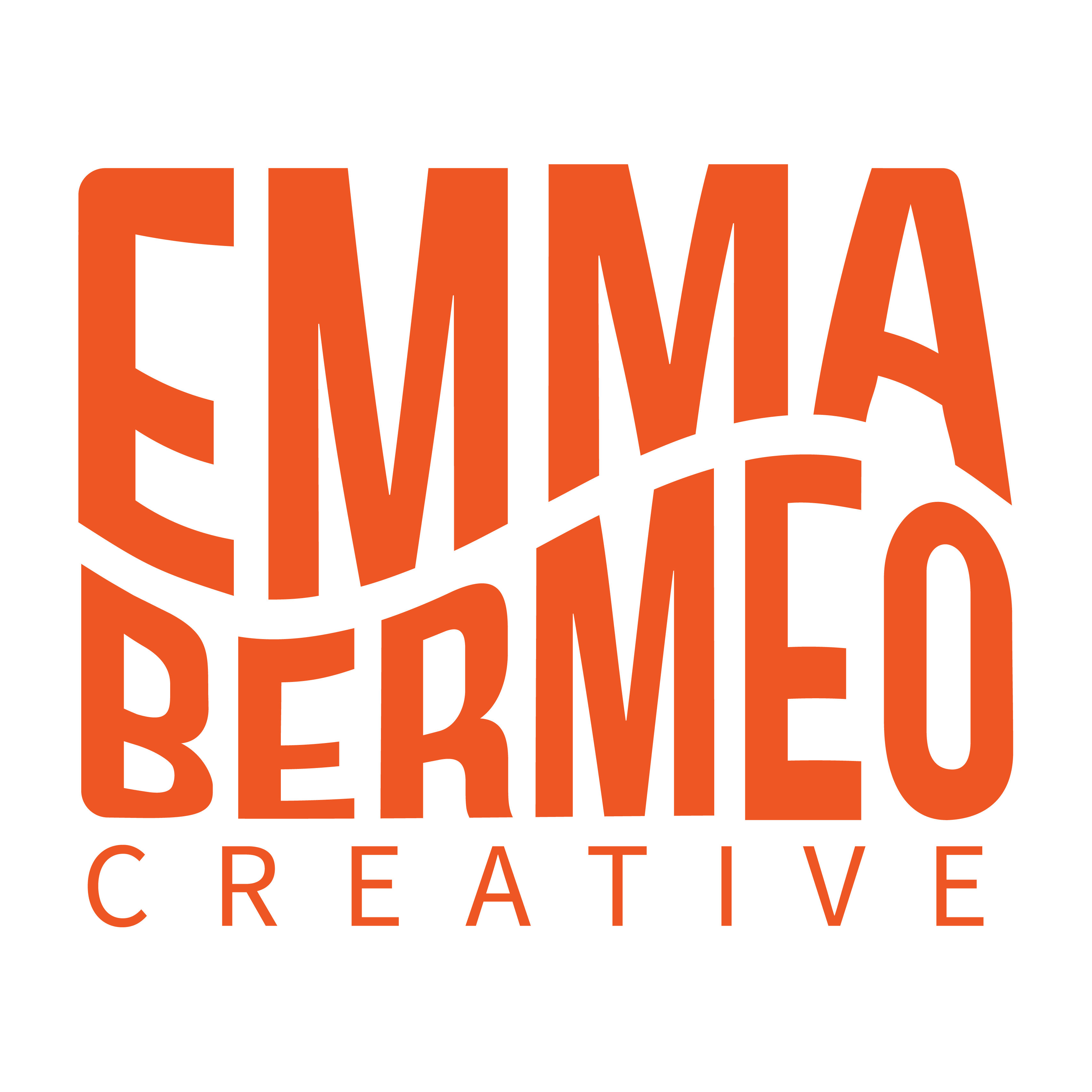 Emma Bermeo Creative orange logo