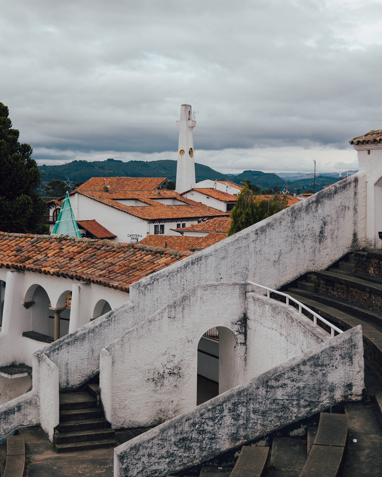 Pittoresque streets of Guatavita, Colombia