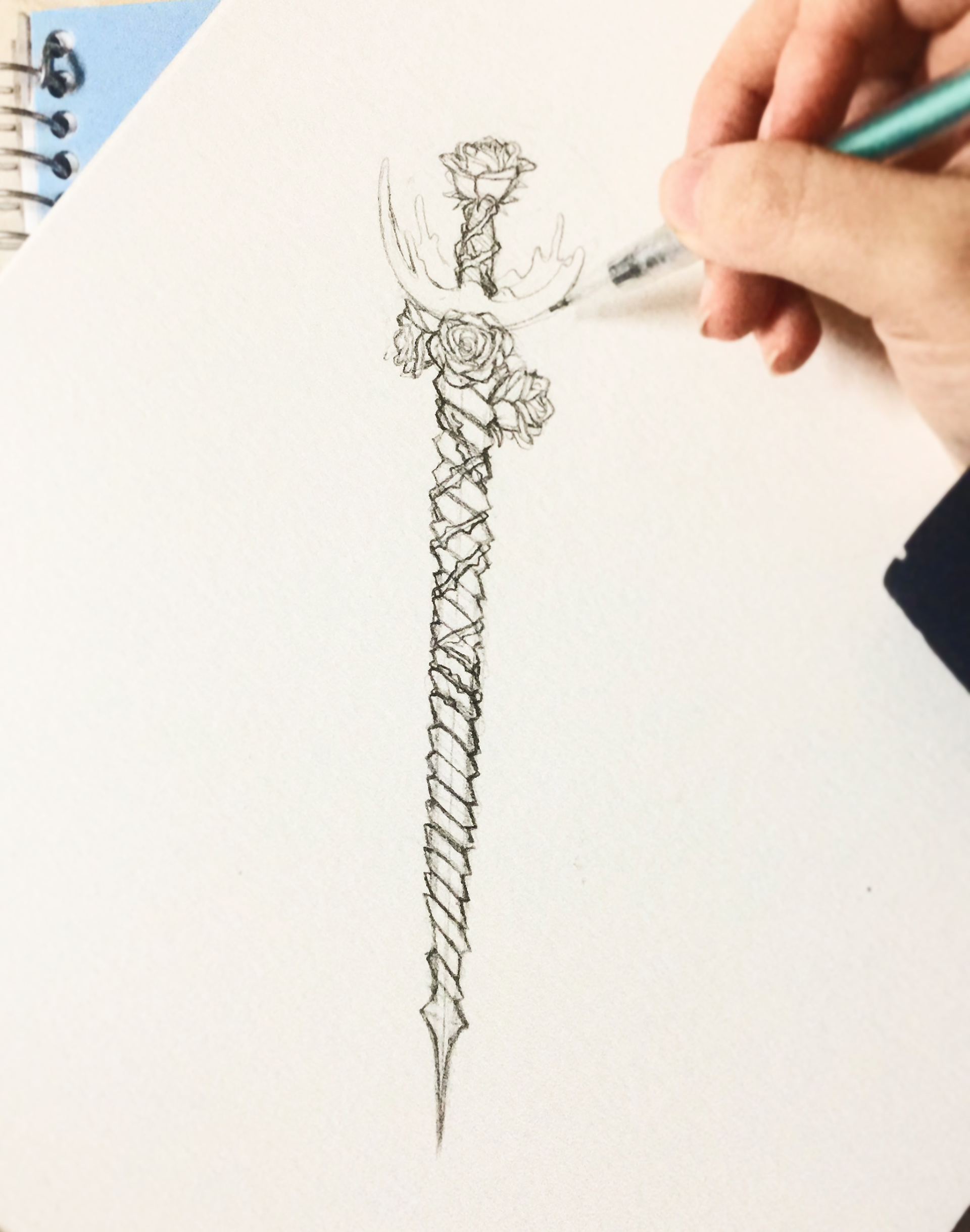 Sword For My Comic Book Idea | Medium: Pencil