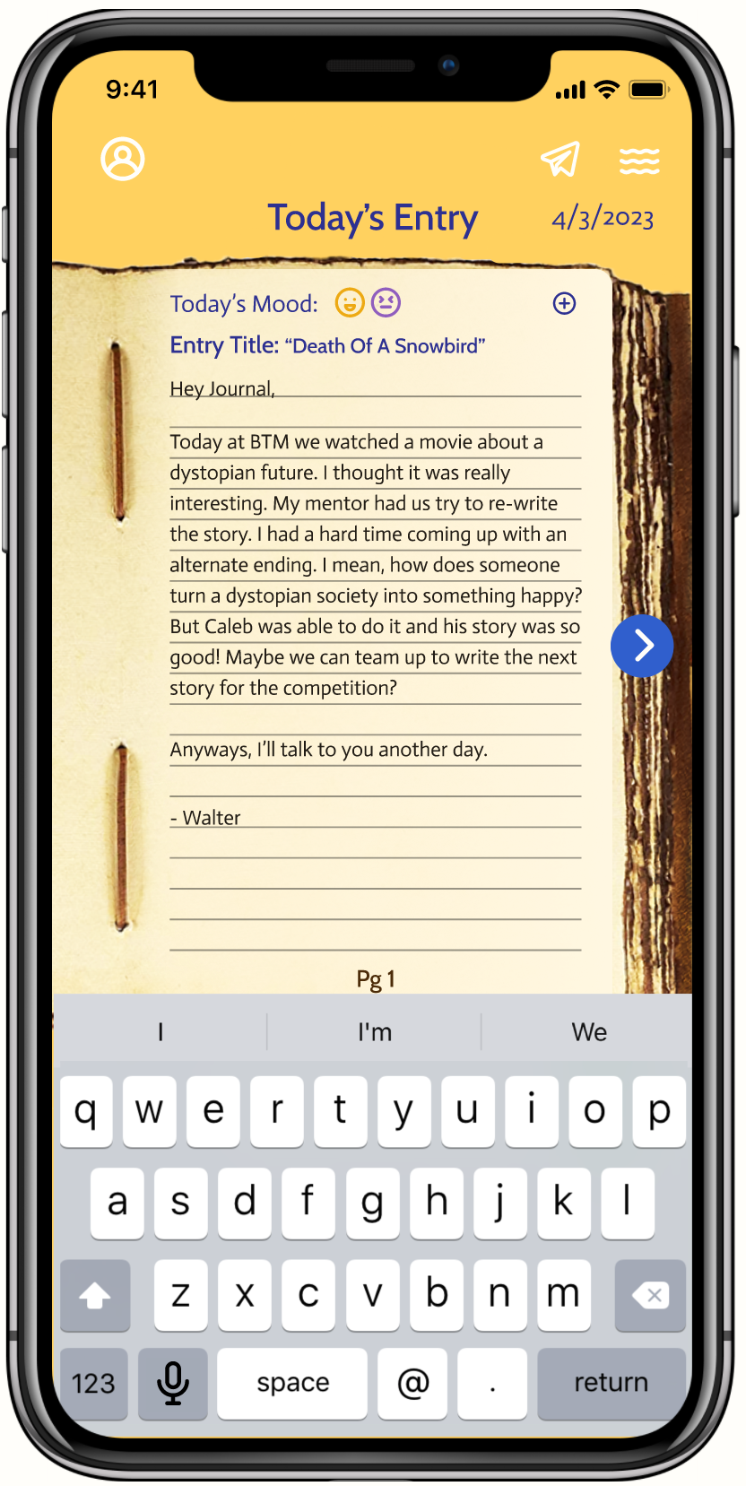Writing An Entry