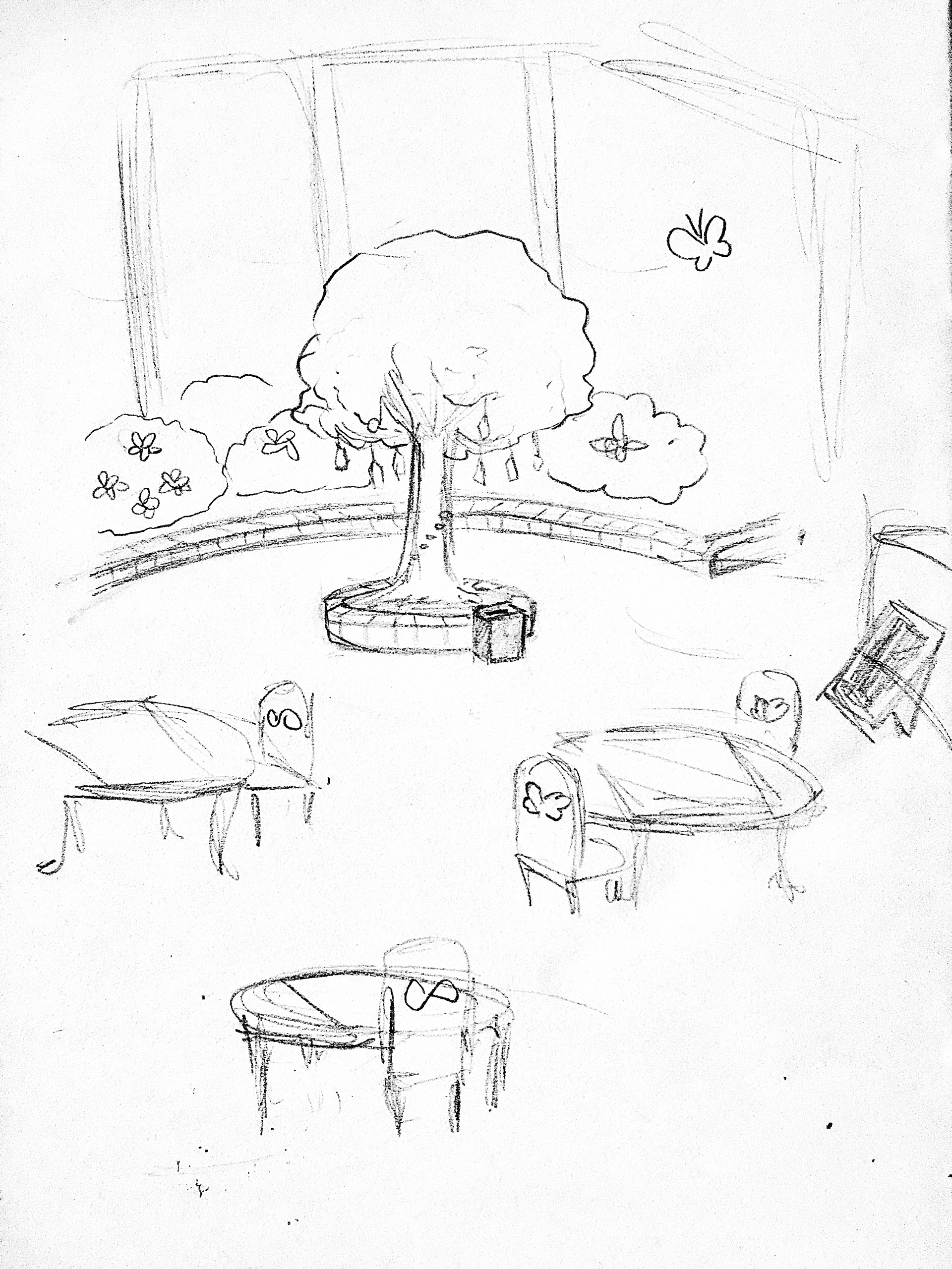 Loose sketch of another iteration of the wisher's tree