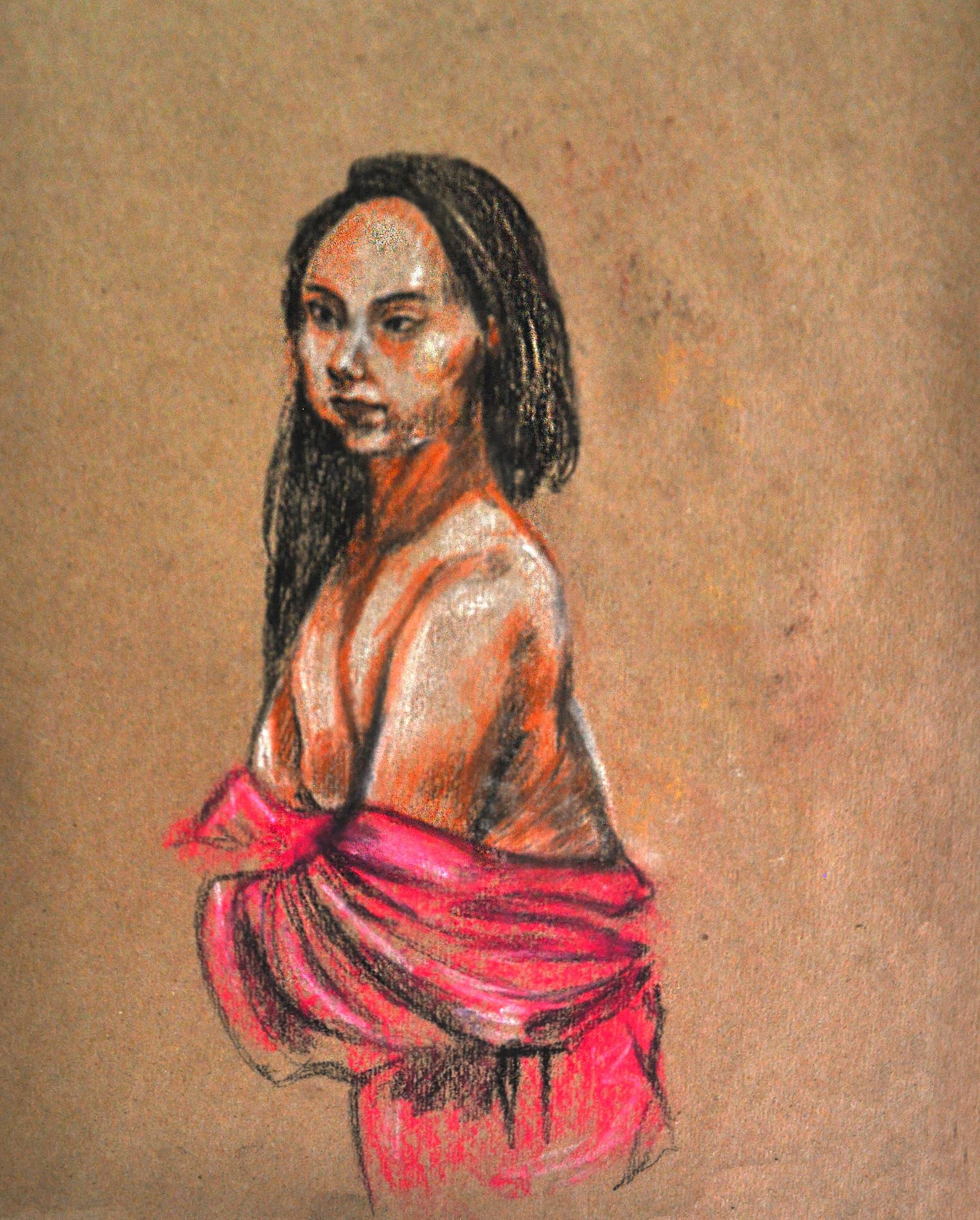 Anatomy Study | Medium: Pastel on paper / Illustration / 2019