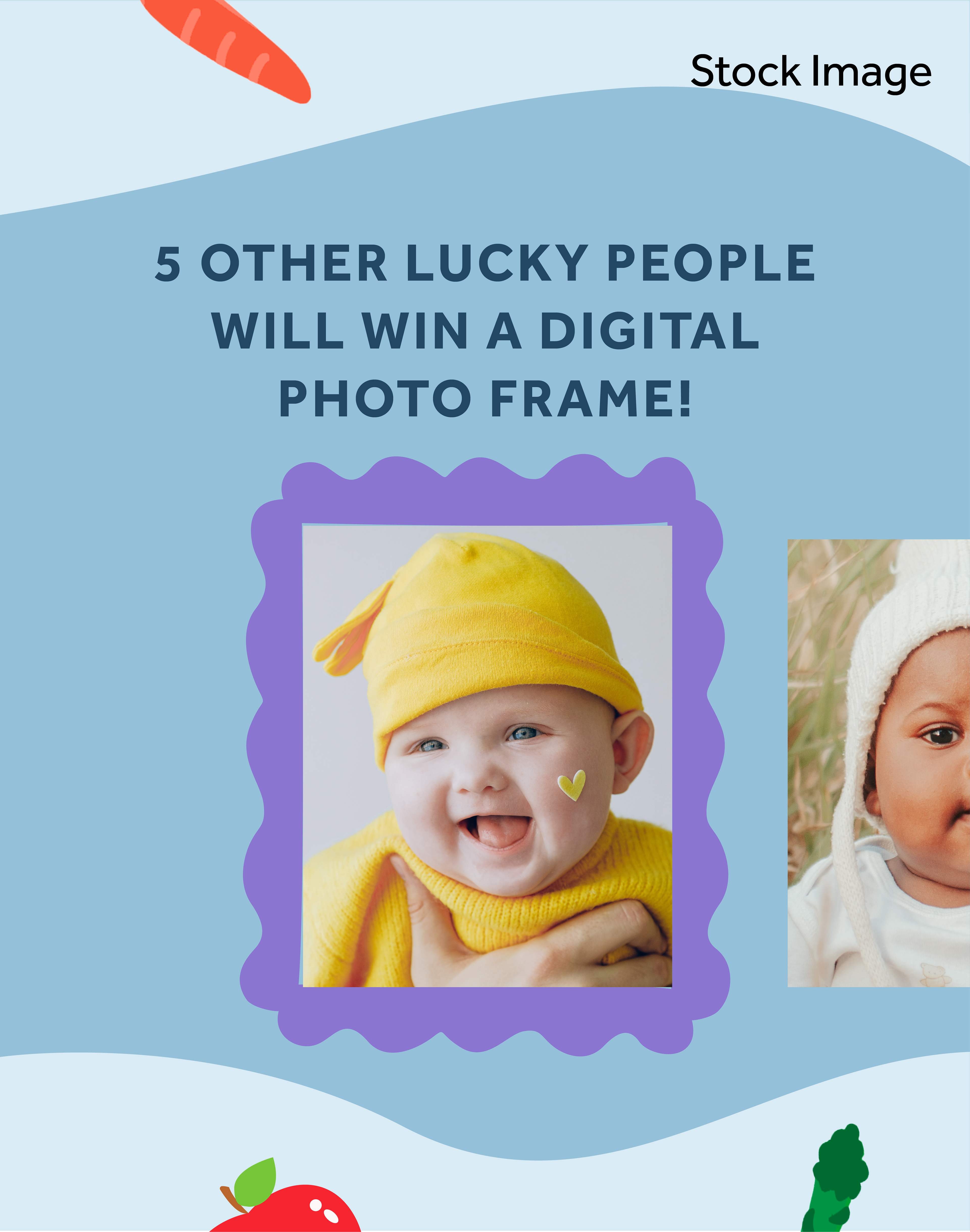 Giveaway Carousel First Slide - Created On Illustrator by: Myself, Copywriting by: Megan Heim