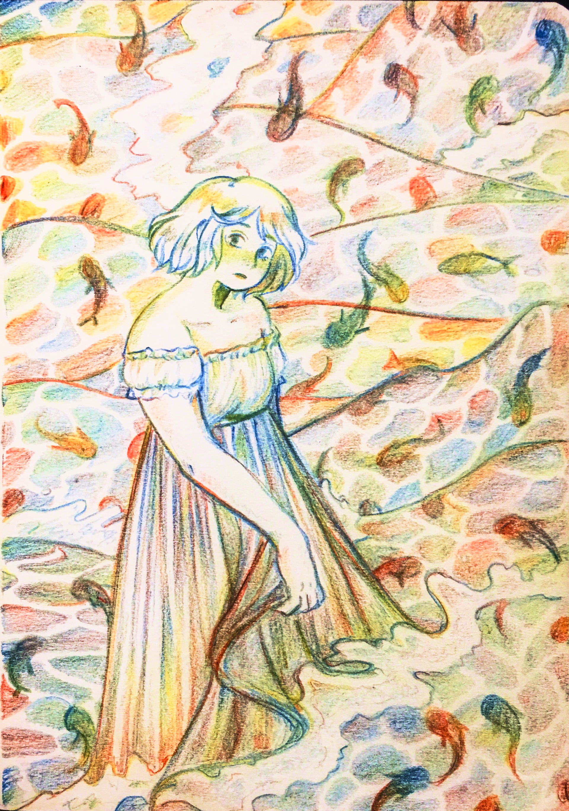Sketchbook Doodle | Medium: Color Pencil, 2021
