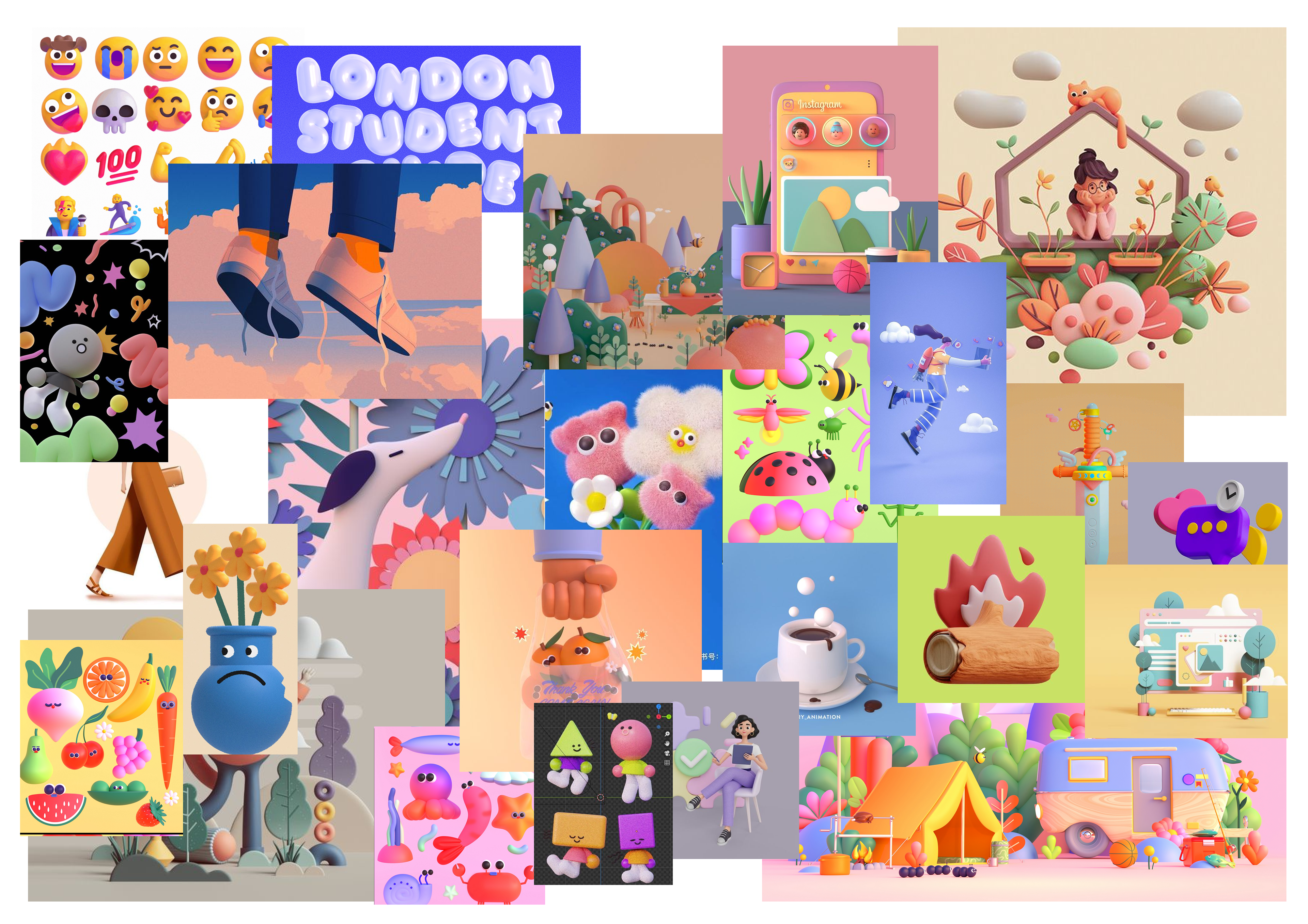 Moodboard 4 - 3D-esque