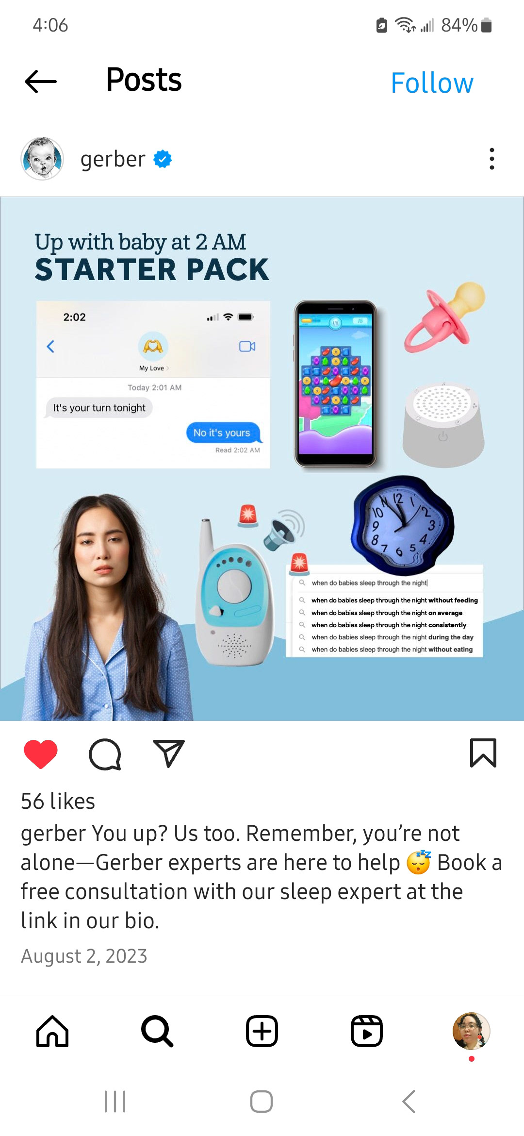 Up With Baby At 2AM Starter Pack