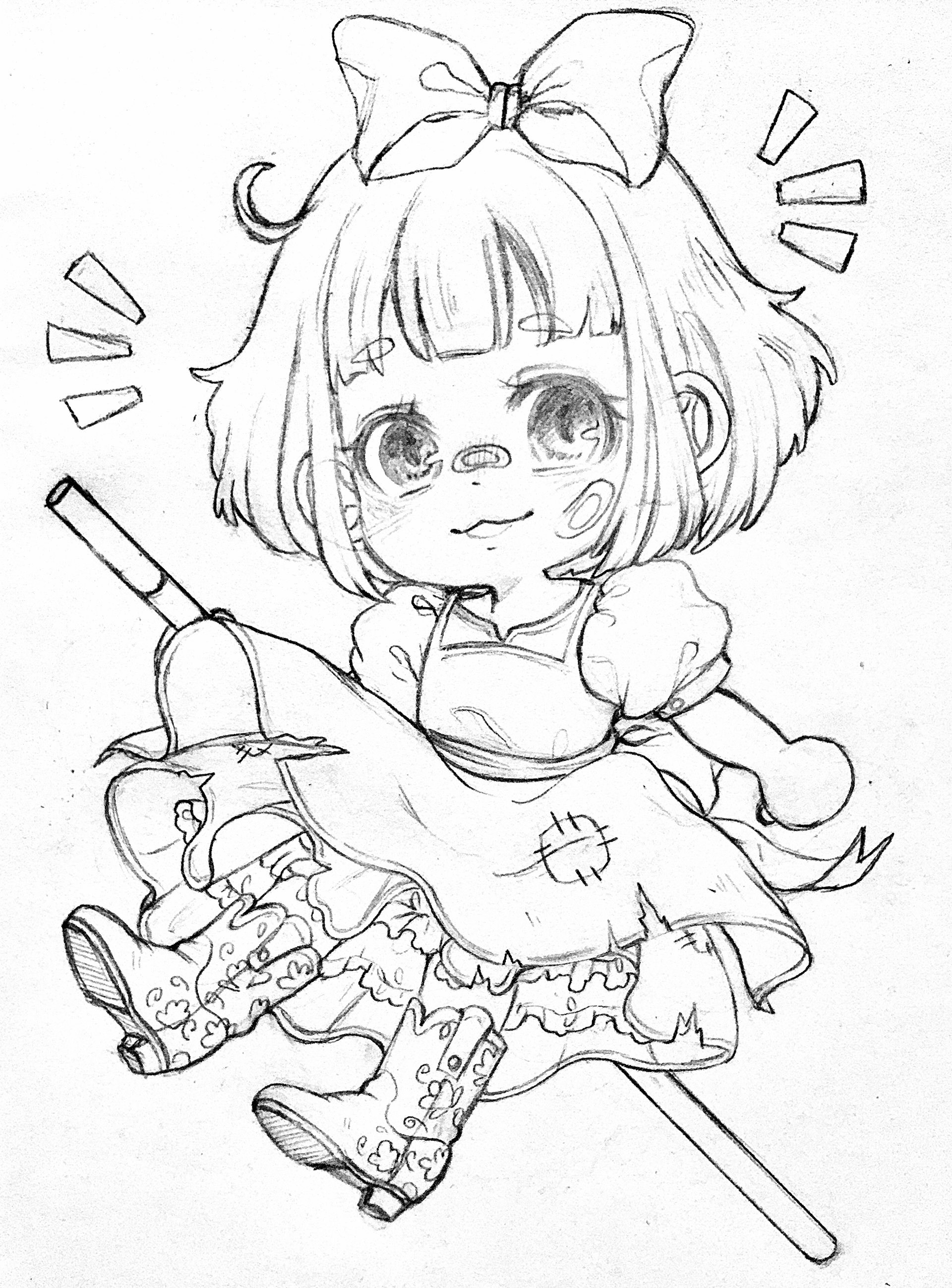 My Animal Crossing Character | Medium: Pencil