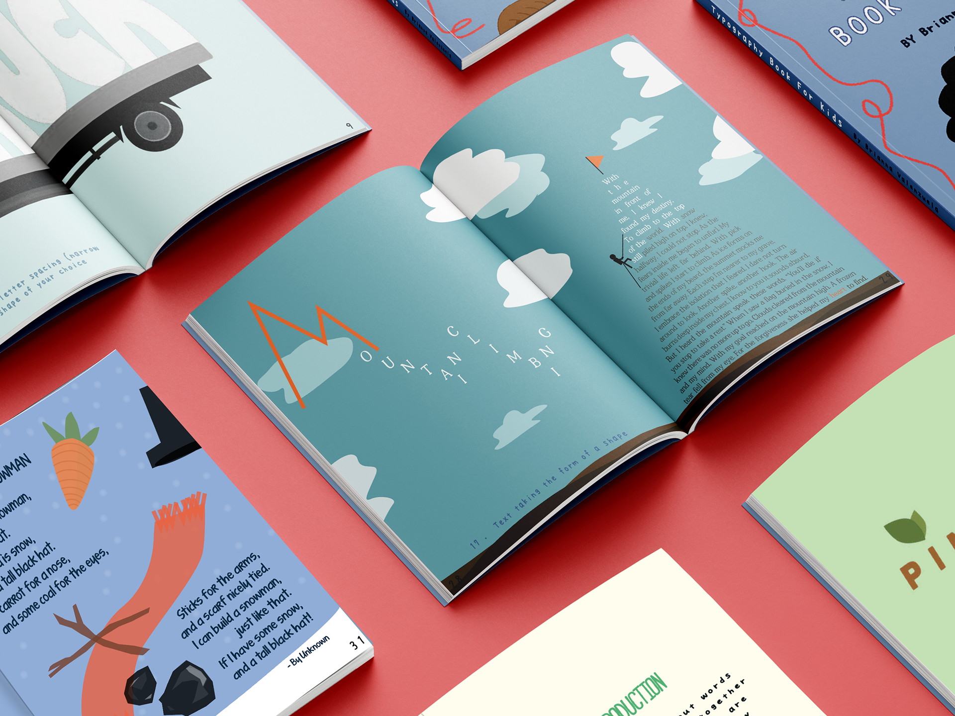 Typography Project - "Typography For Kids" / Medium: Illustrator / Communication Design / 2021