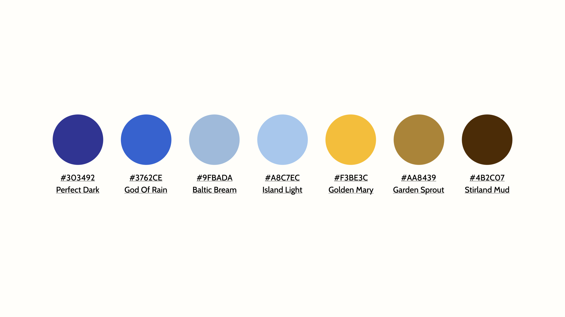 Finalized Color Palette.