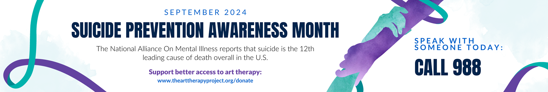 Suicide Prevention Awareness Month Long Banner