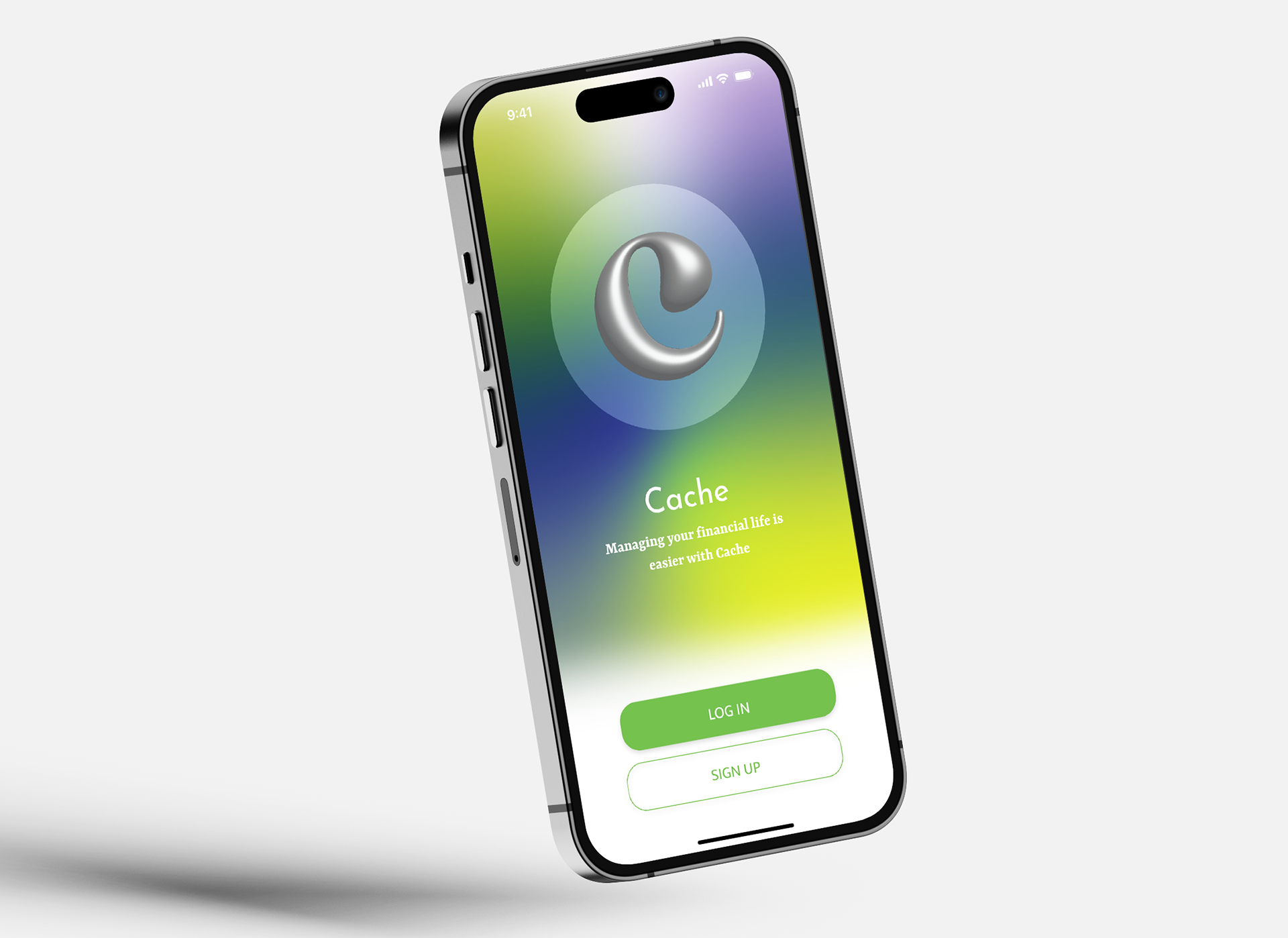 Mobile phone with application login screen