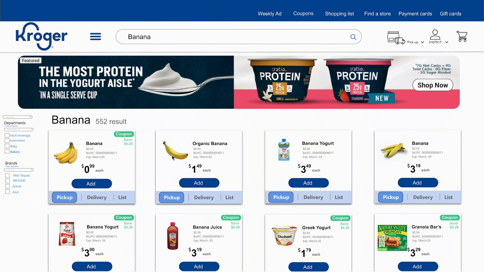 A video demonstration of the prototype, showcasing how a customer creates a shopping list, adds items, and shares the list with someone.