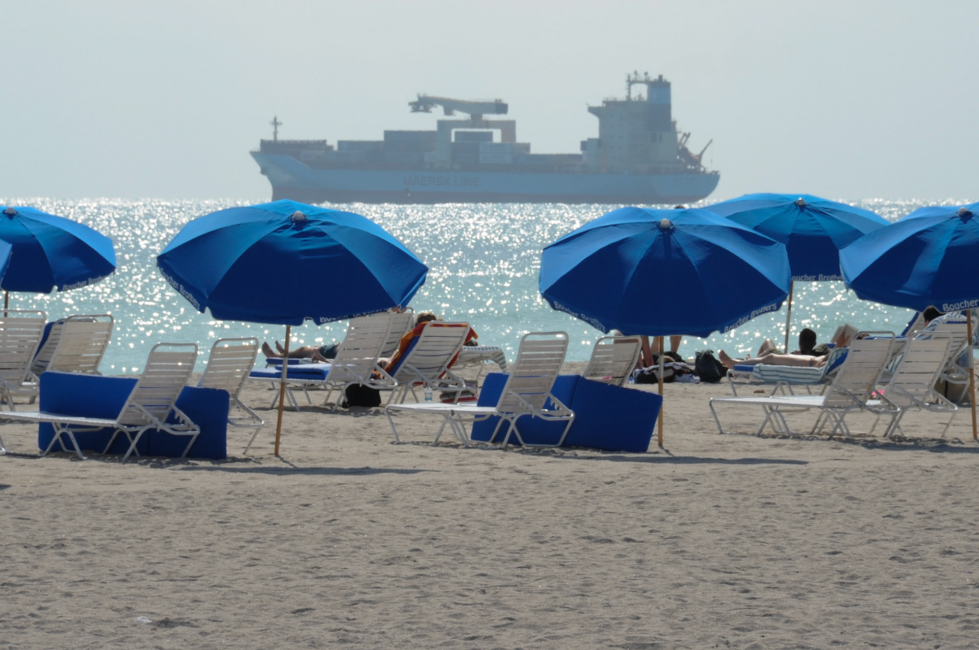 Cruiser Over Umbrellas