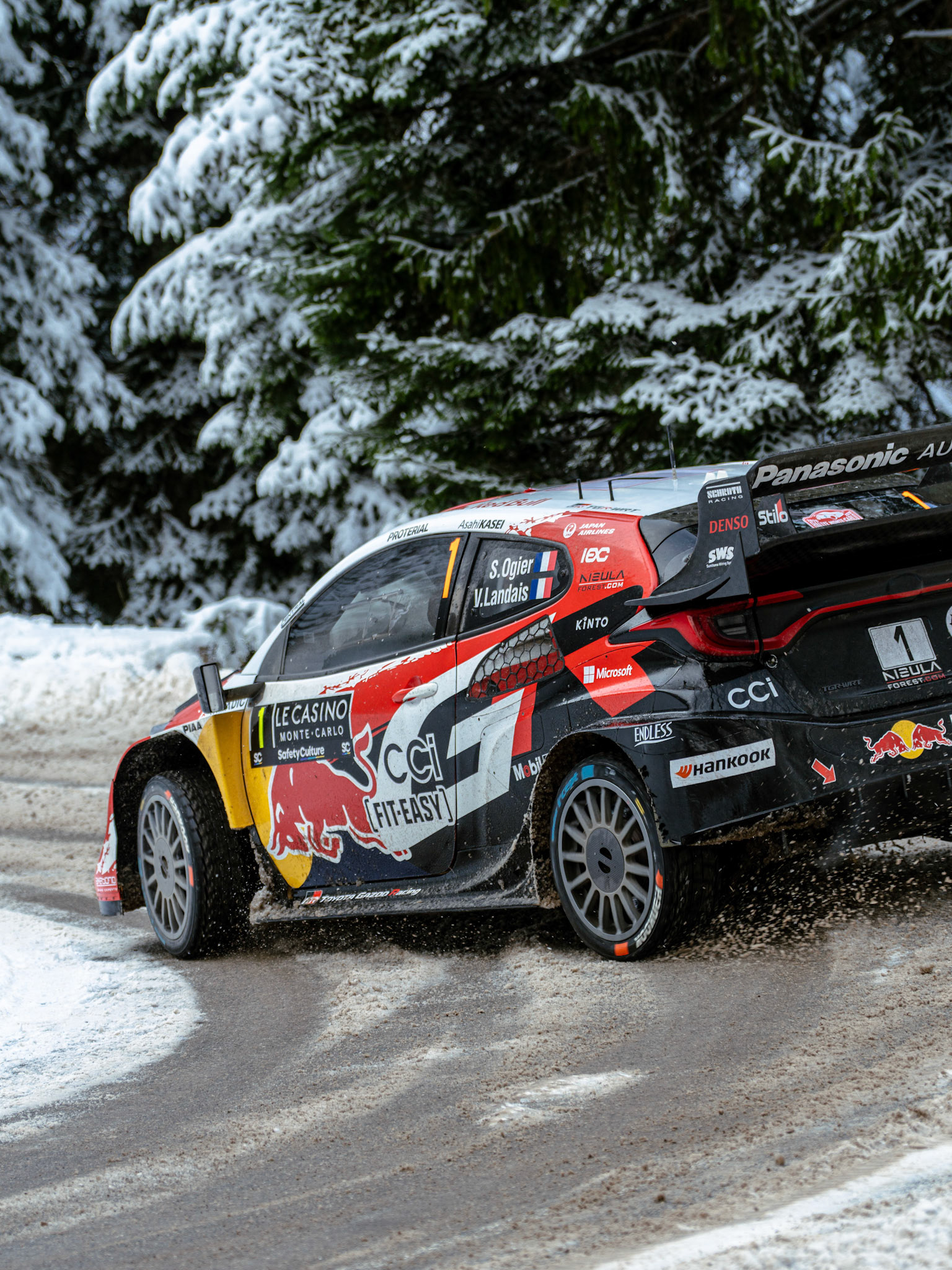 S. Ogier - Toyota Yaris Rally 1 - Rallye Monte-Carlo WRC - Col du Turini