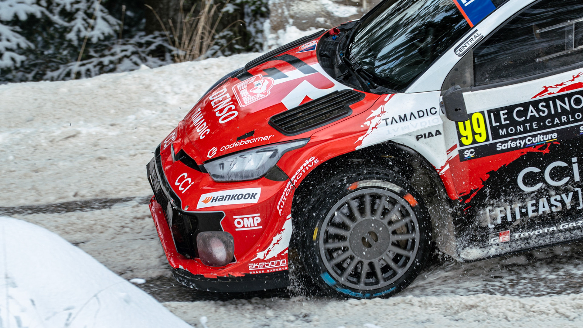 O. Solberg - Toyota Yaris Rally 1 - Rallye Monte-Carlo WRC - Col du Turini