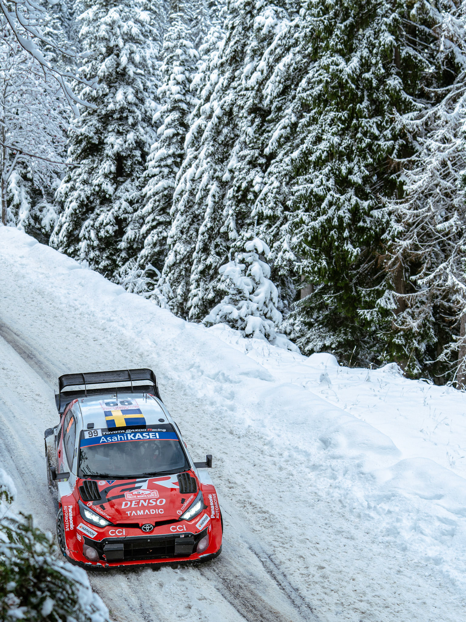 O. Solberg - Toyota Yaris Rally 1 - Rallye Monte-Carlo WRC - Col du Turini