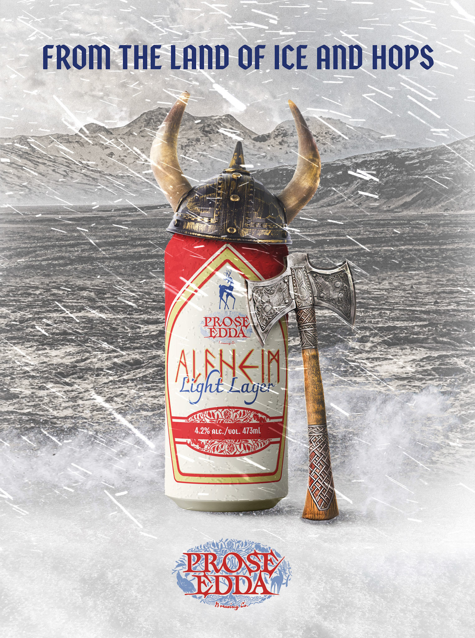 "From the Land of Ice and Hops" Ad