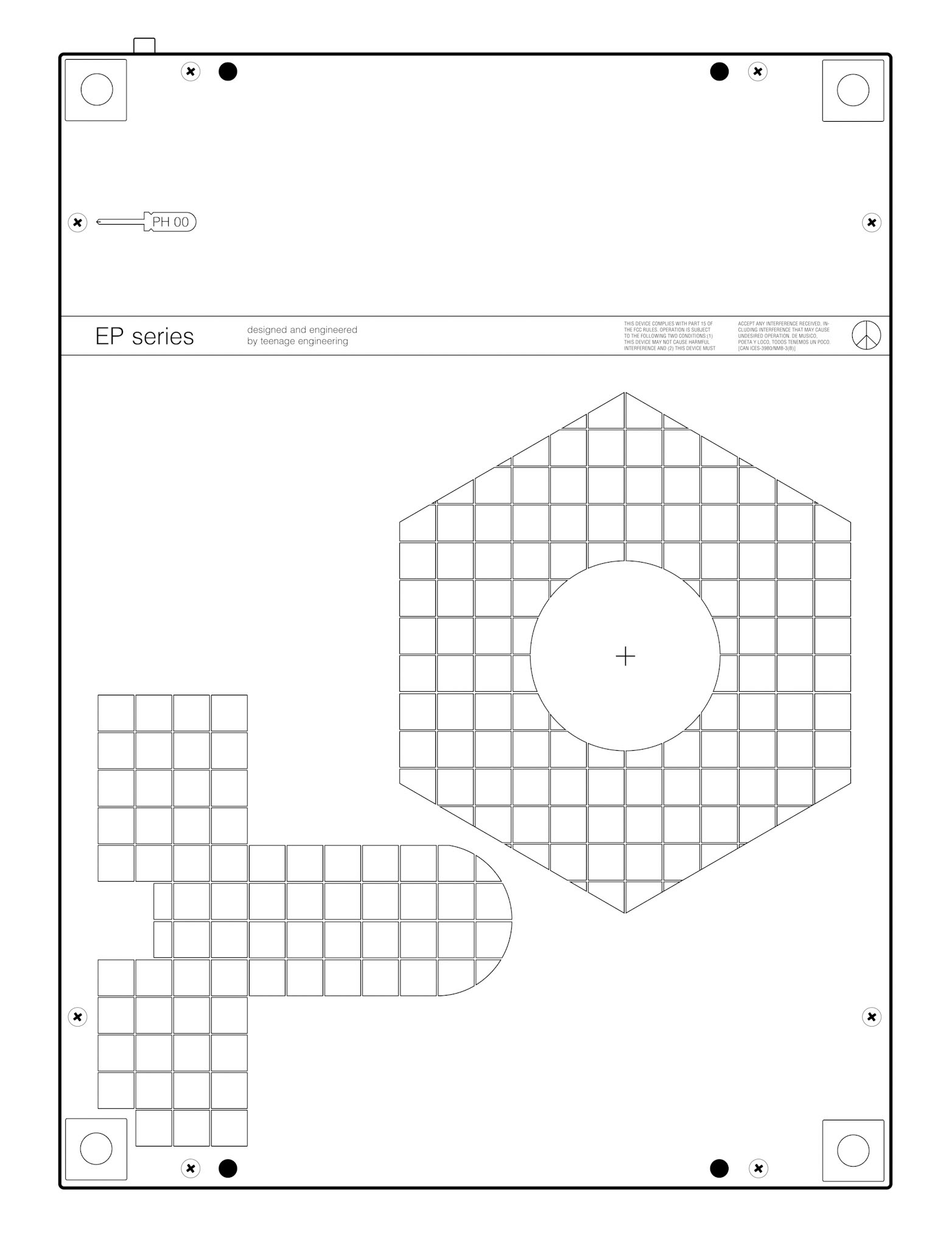 K.O. II Technical Illustration Back